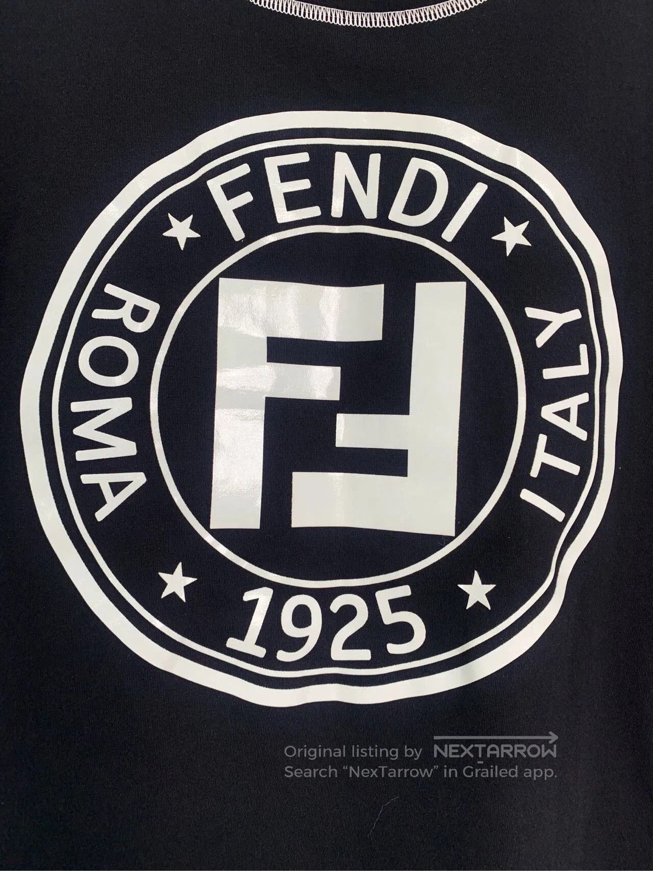 Fendi Fendi Black Logo Print Short Sleeve T-Shirt. Size US L / EU 52-54 / 3 - 6 Thumbnail