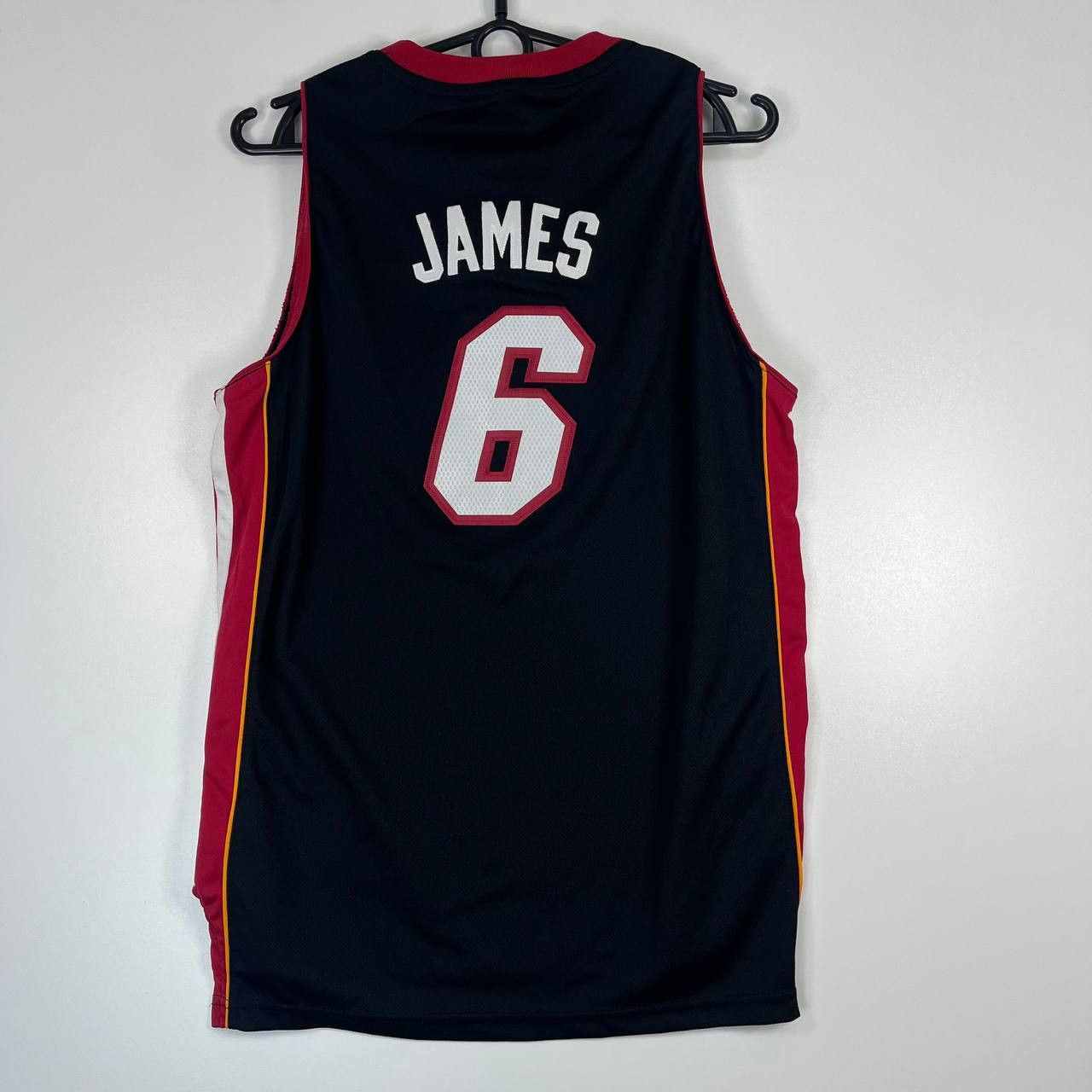 Miami Heat James #6 Away Black NBA Jersey Adidas Mens Size L