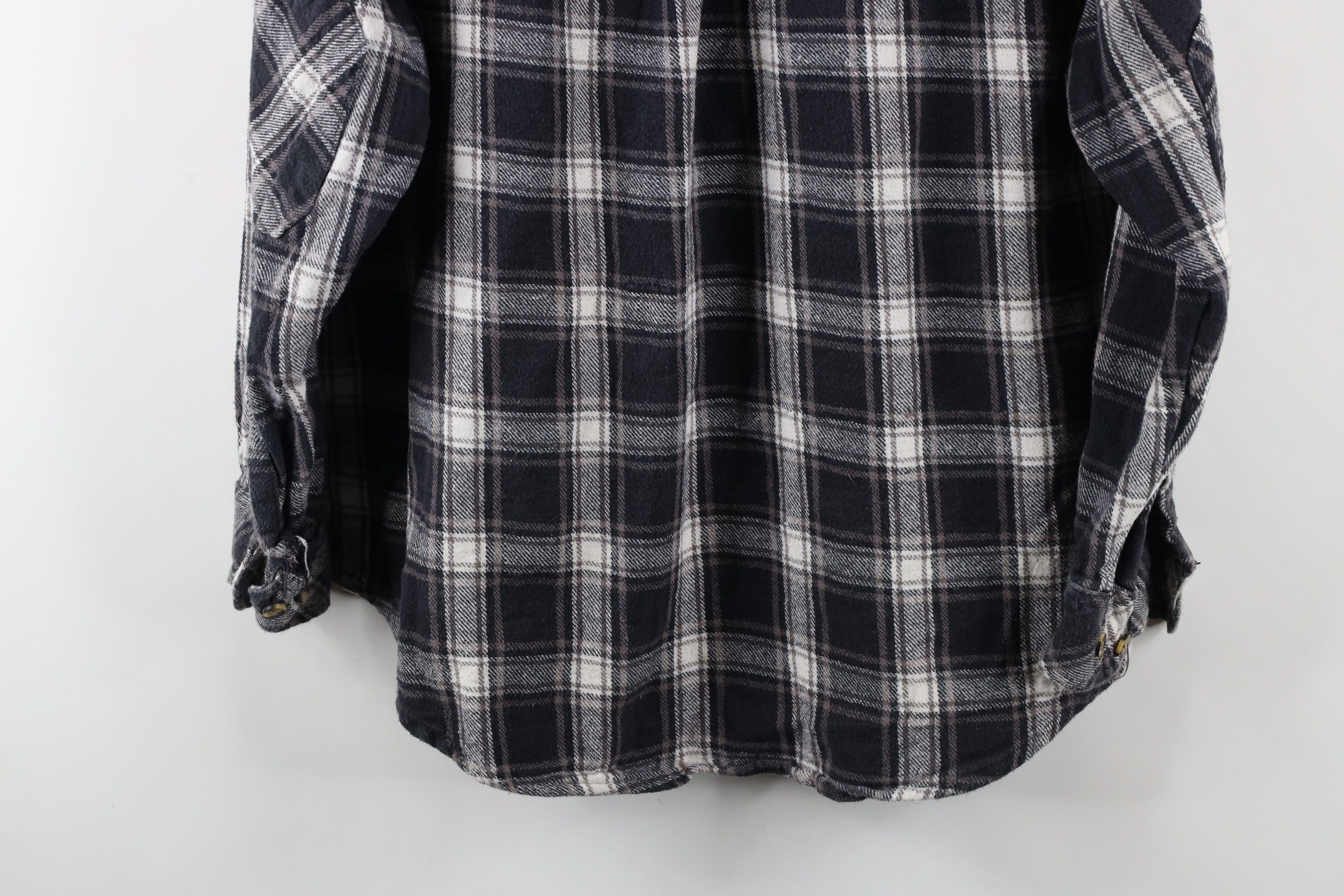 Vintage Vintage 90s Streetwear Heavyweight Flannel Button Shirt Size US XXL / EU 58 / 5 - 13 Thumbnail