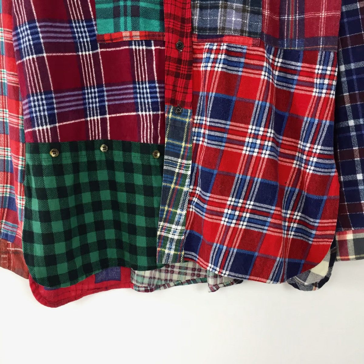Needles REBUILD BY NEEDLES FW16 PATCHWORK FLANNEL SHIRT Size US S / EU 44-46 / 1 - 4 Thumbnail