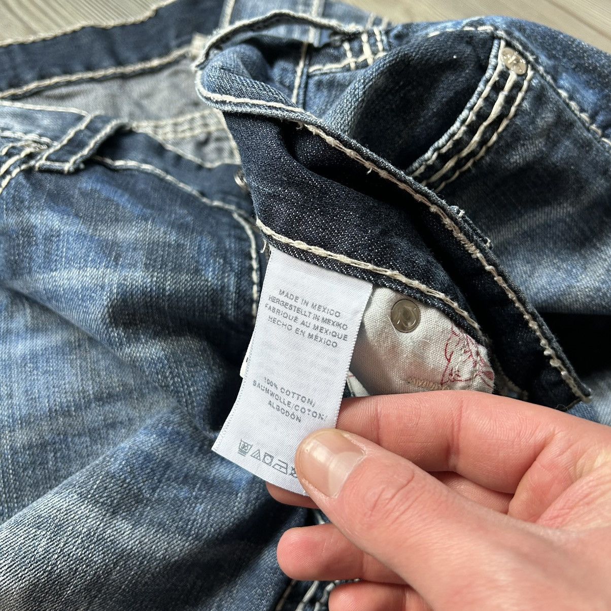 True Religion Y2K True Religion Acid Big T Jeans Size US 36 / EU 52 - 13 Thumbnail