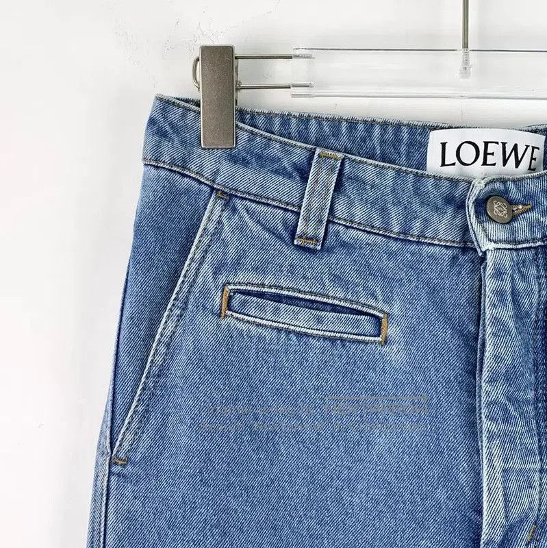 Loewe Loewe Blue Cotton Women's Denim Pants . Size 22" - 3 Thumbnail