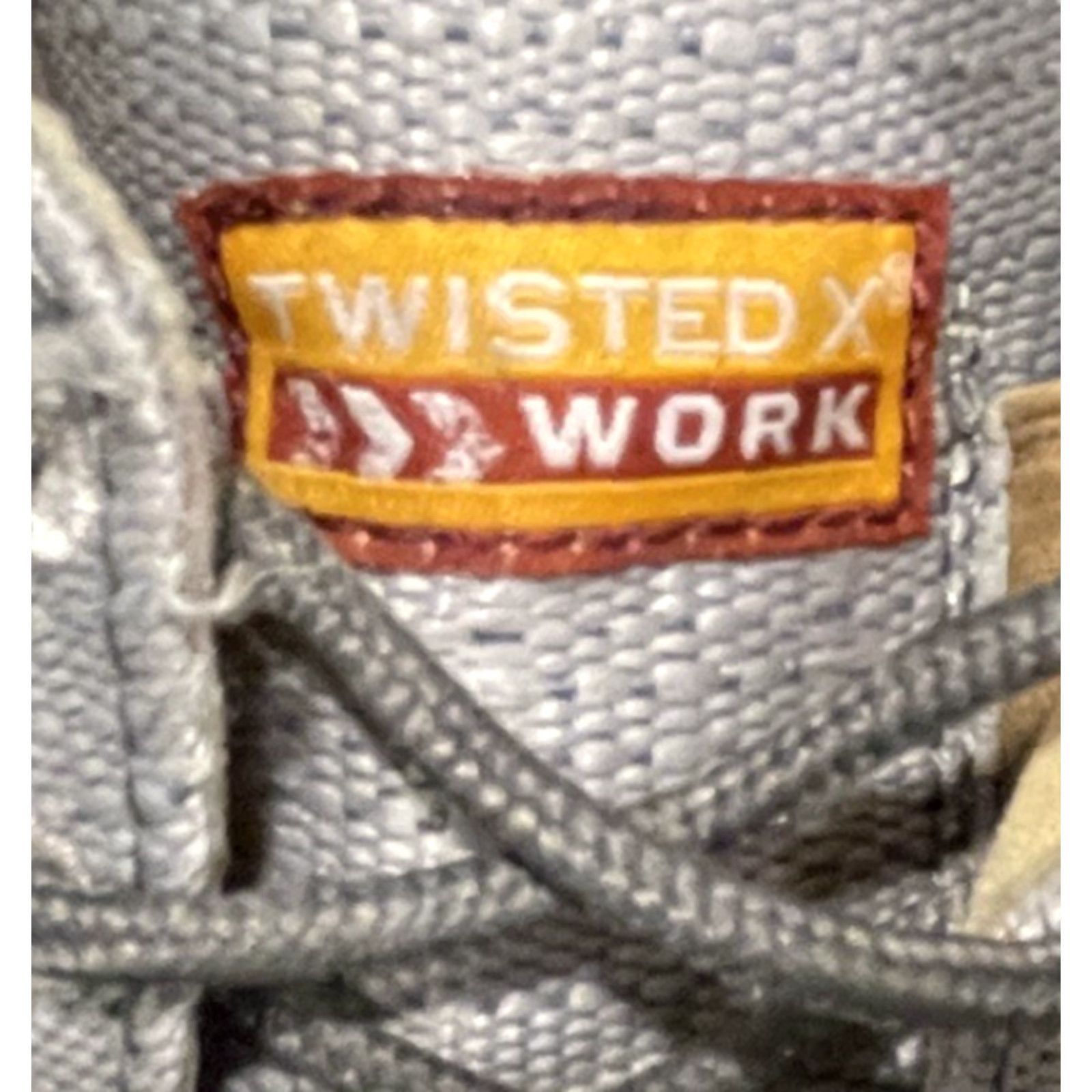 Twisted X Twisted X Work Blend Loafer Men's 9M Gray MCAN003 Safety Toe Loafer Casual Leather Rubber Moc Toe Embroidered Gray 9 Mens Size US 9 / EU 42 - 4 Thumbnail