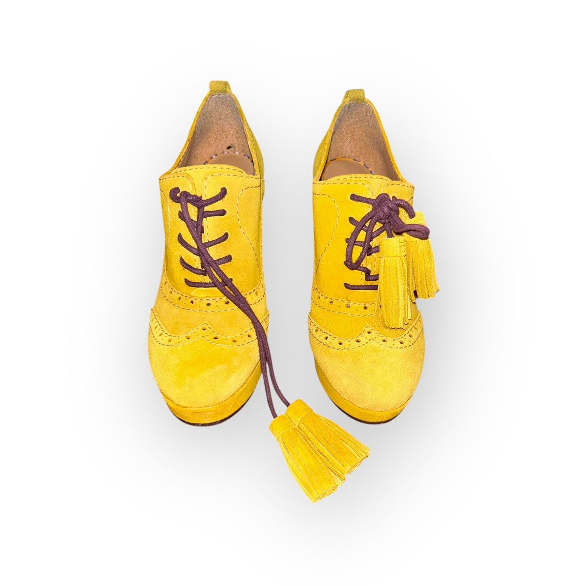 Other Tommy Hilfiger Yellow Platform Heels Size US 8 / IT 38 - 8 Thumbnail