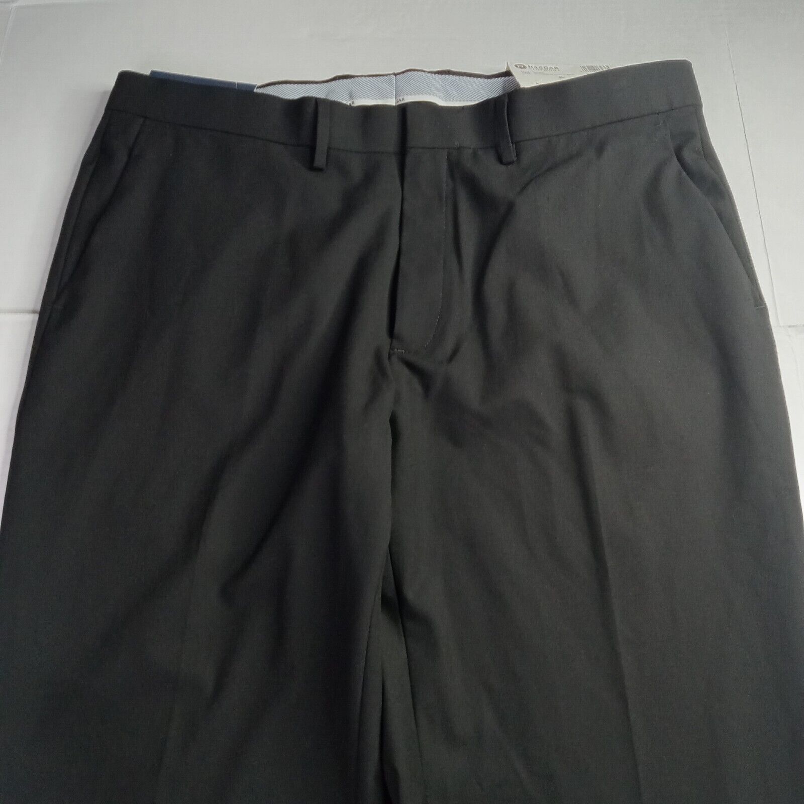 Haggar Haggar Dress Pants Men's 36x32 Black Straight Fit Flat Front Size US 36 / EU 52 - 4 Thumbnail