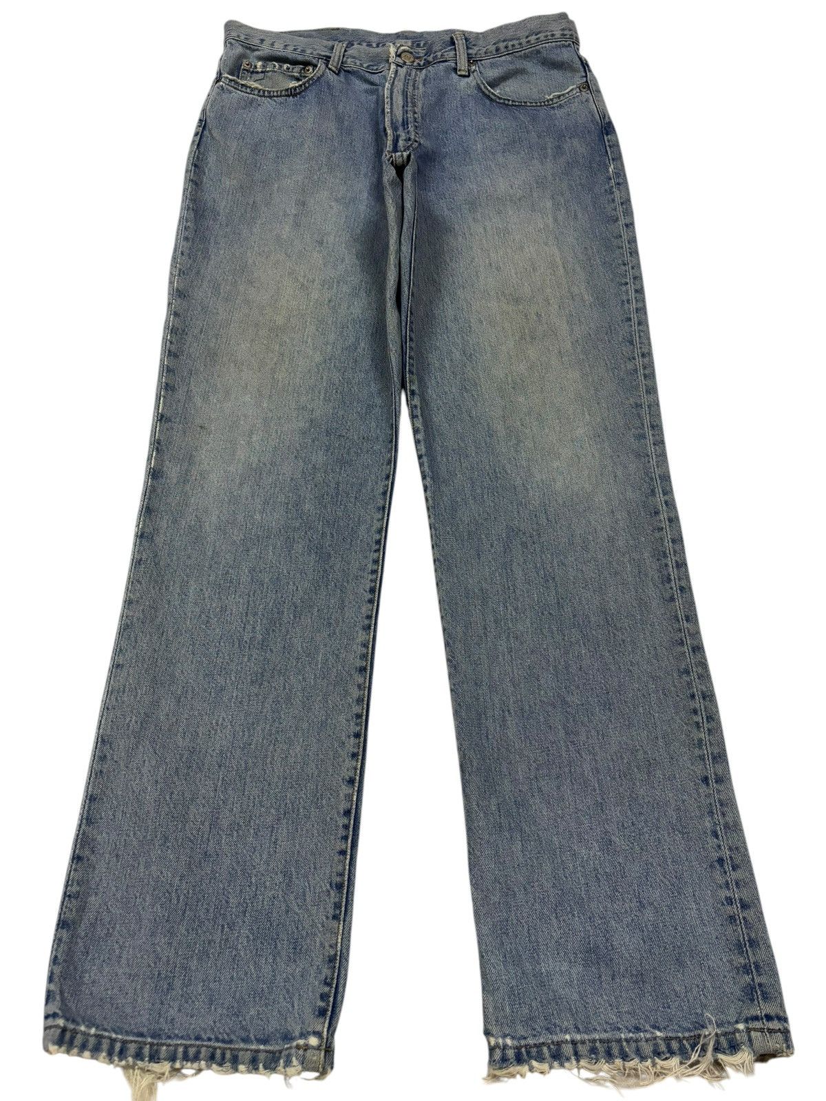 RRL Ralph Lauren vintage rrl 90s washed denim cargo pants | Grailed