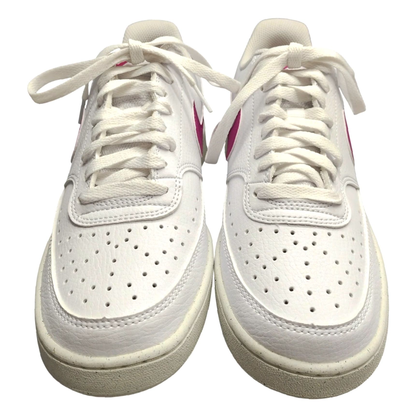 Nike Nike Court Vision Low Next Nature Sneakers Womens Size 9 US White Purple DH3158-500 Size US 9 / IT 39 - 2 Thumbnail
