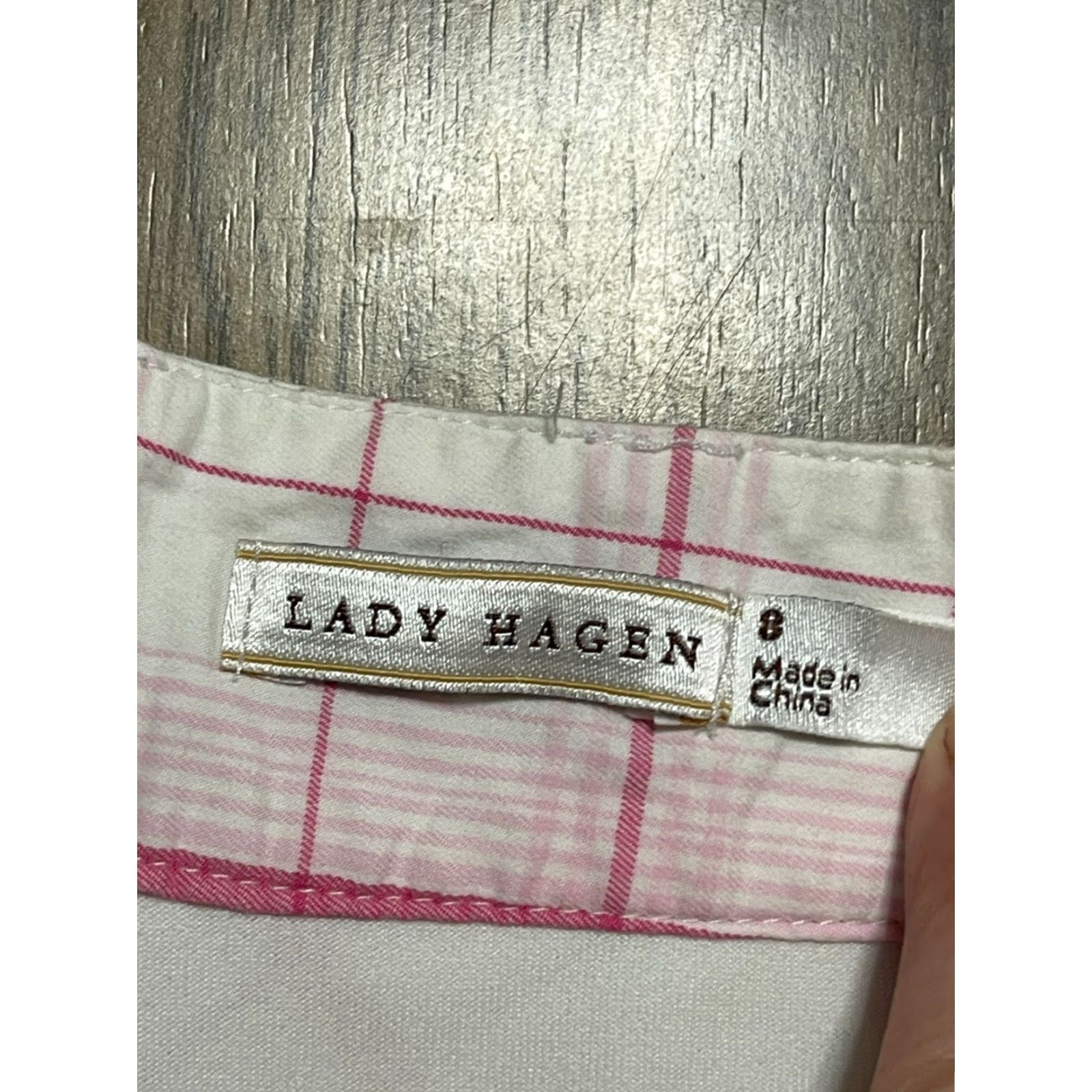 Vintage Lady Hagen Skirt Skort, Women's 8, Pink White, Breast Cancer, Regular, Short, Casual, Fall Spring Summer, Womens, Skirt, Lady Hagen Size 30" / US 8 / IT 44 - 7 Thumbnail