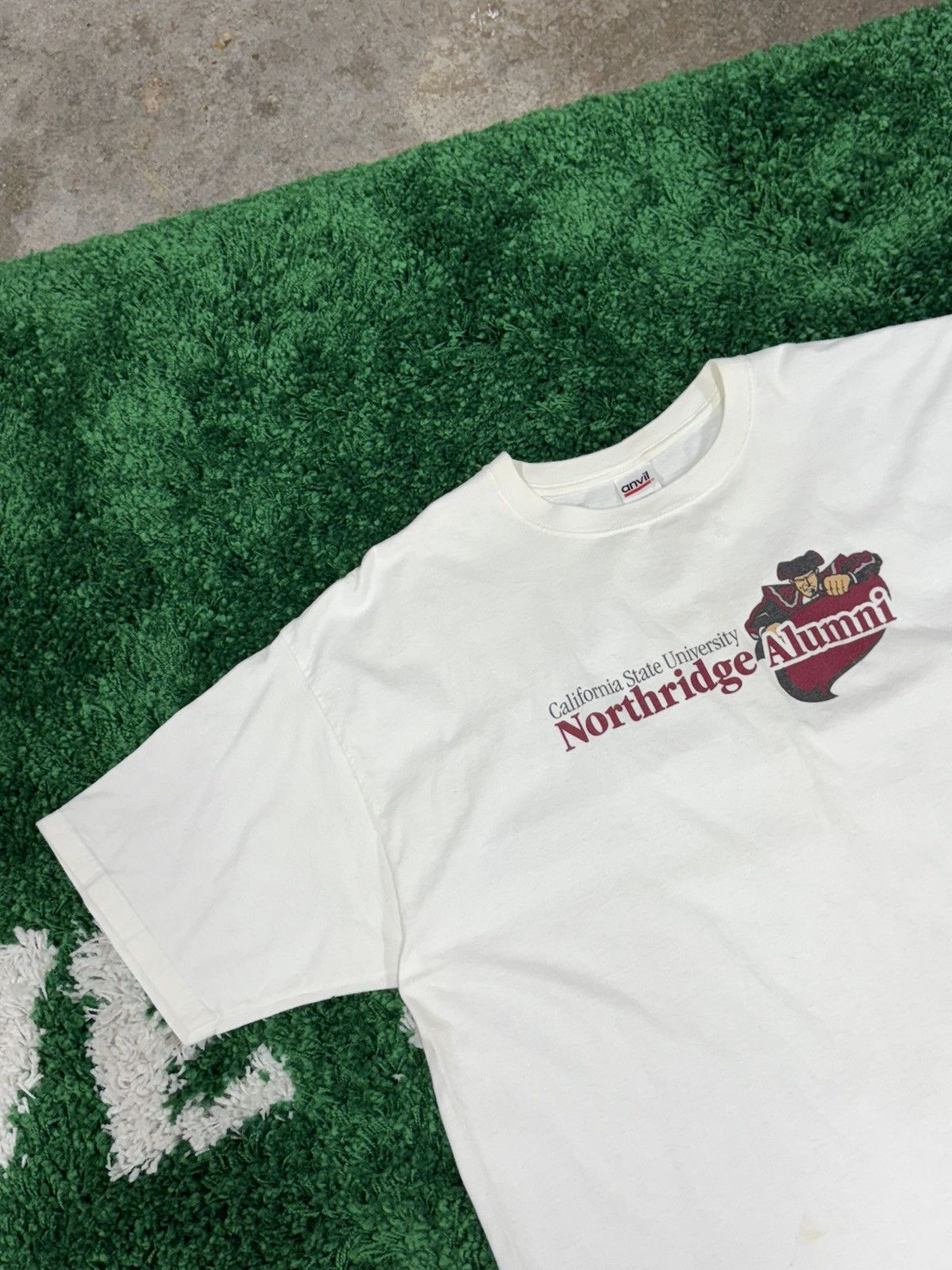Vintage California Northridge Alumni University Anvil Tee White Size US XXL / EU 58 / 5 - 2 Thumbnail