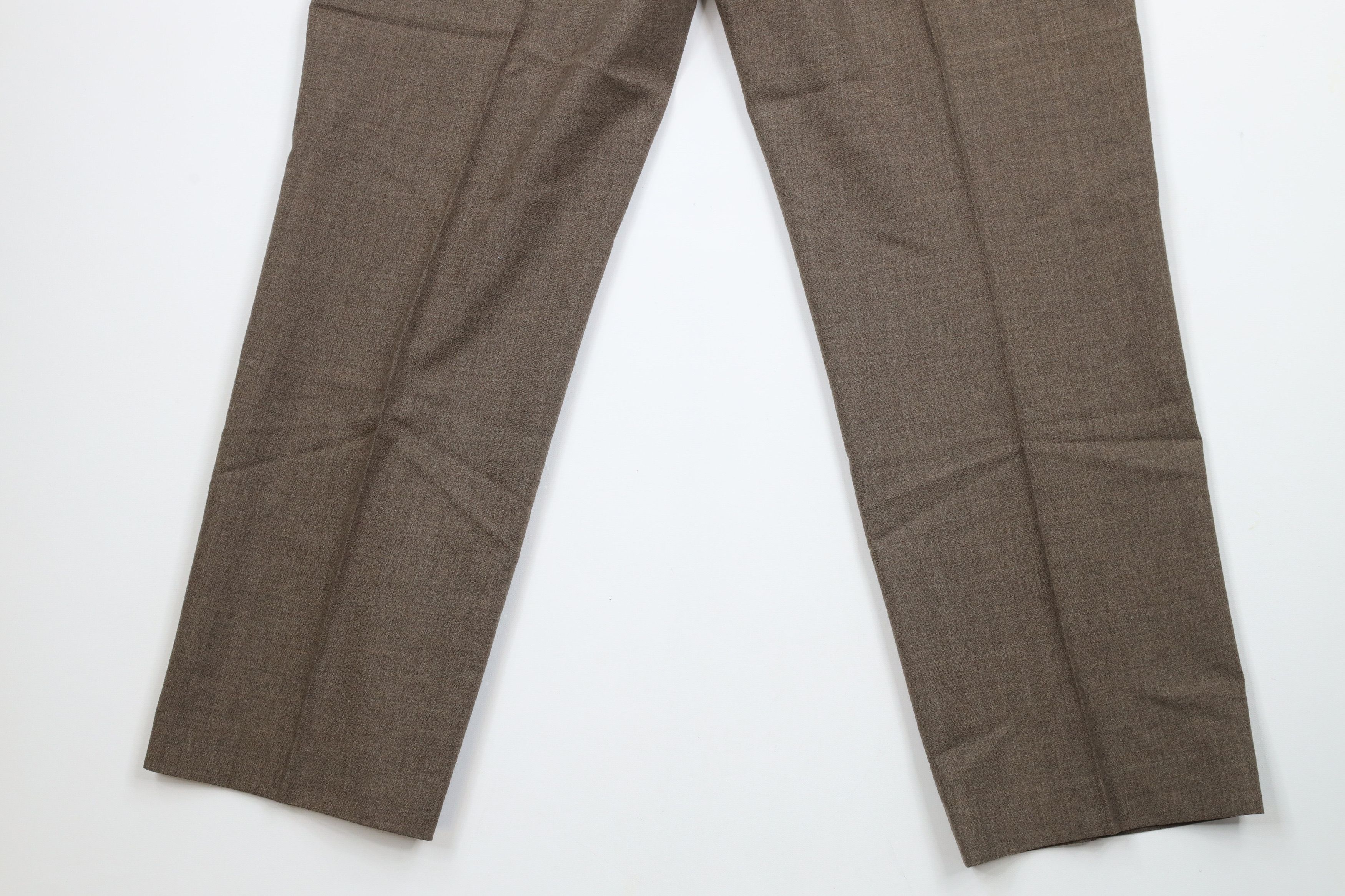 Lands' End × Vintage Vintage 90s Lands End Wide Leg Chino Pants Heather Brown USA Size US 34 / EU 50 - 11 Thumbnail