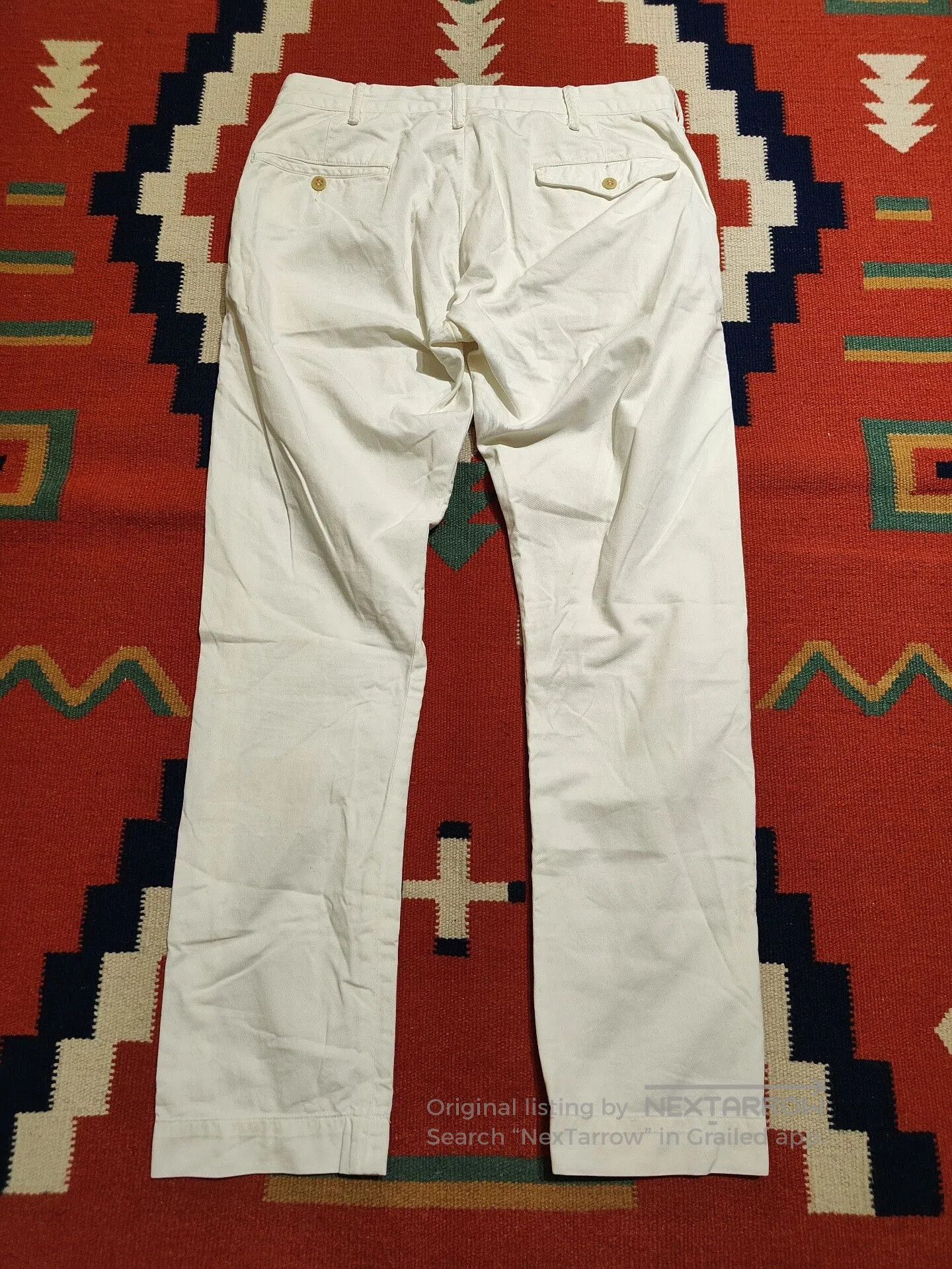 RRL Ralph Lauren RRL White Chino Casual Pants. Size US 30 / EU 46 - 2 Thumbnail