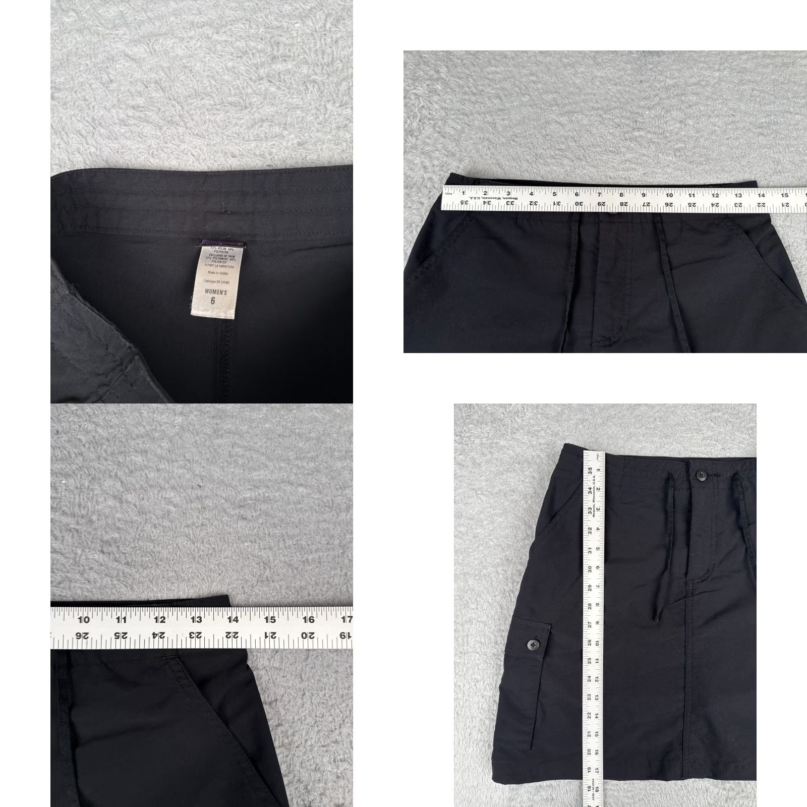 Patagonia Patagonia Skirt Women 6 Black Cargo Inter-Continental Hideaway Nylon Blend 28x18 Size 28" / US 6 / IT 42 - 8 Thumbnail