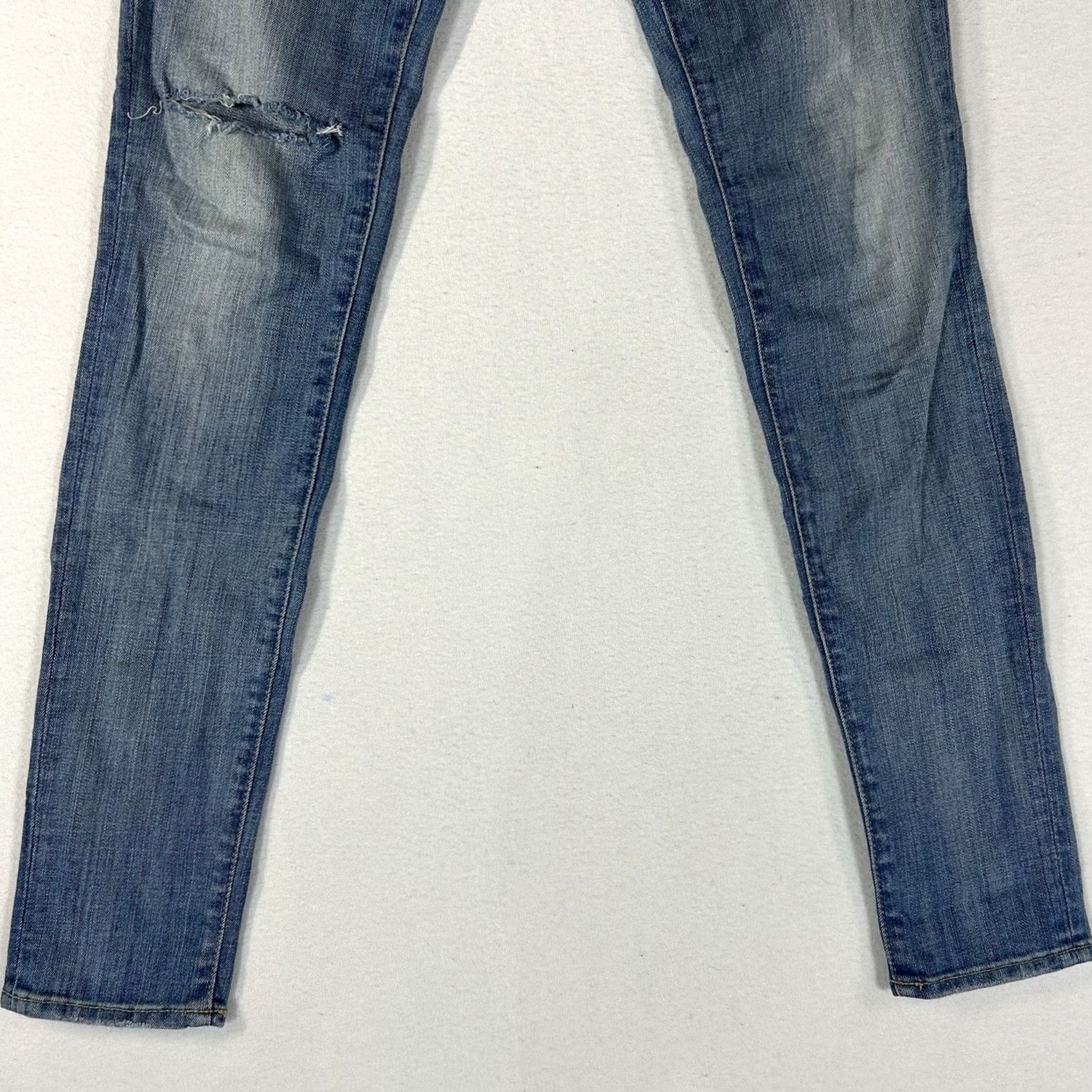 Polo Ralph Lauren Polo Ralph Lauren Jeans Low Rise Skinny Womens 26 Blue Denim 90s Hipster Preppy Vintage: No Size 26" / US 2 / IT 38 - 3 Thumbnail