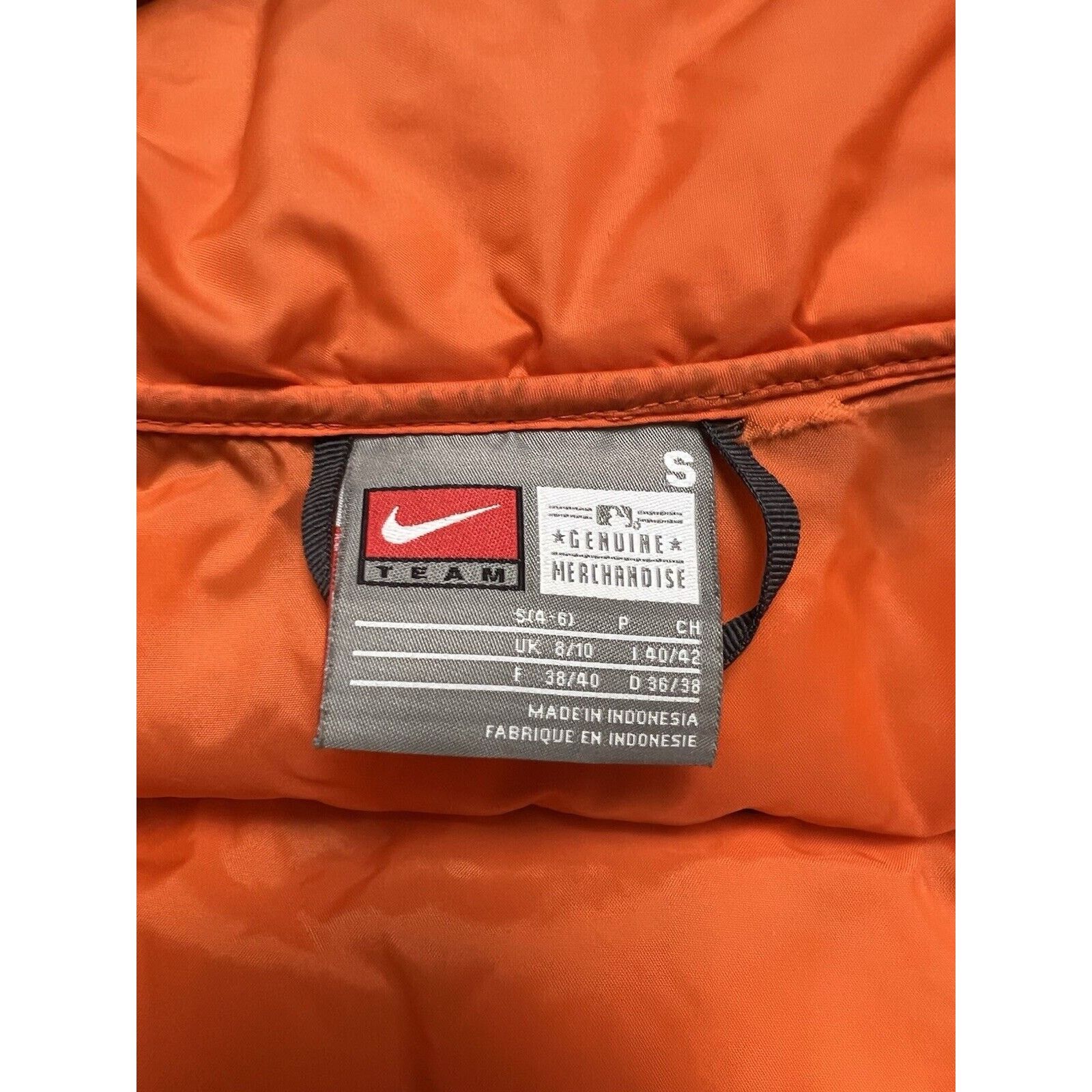 Nike 2009 Nike SF Giants Puffer Down Jacket, Black/Orange Women’s Size S / US 4 / IT 40 - 11 Thumbnail