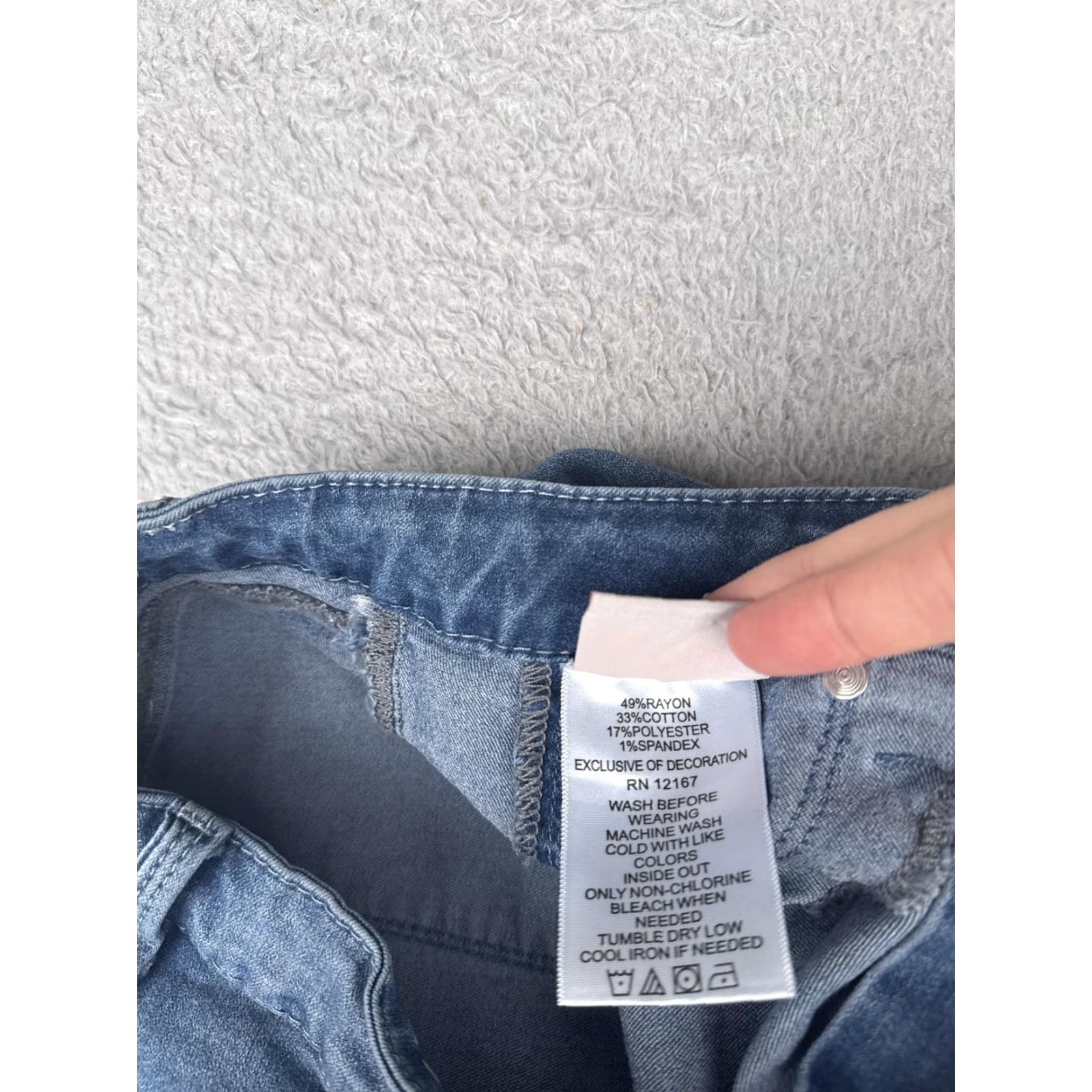 Vintage Laurie Felt Jeans Womens XS Blue Denim Silky Capri Vital Stretch Technology Size 26" / US 2 / IT 38 - 7 Thumbnail