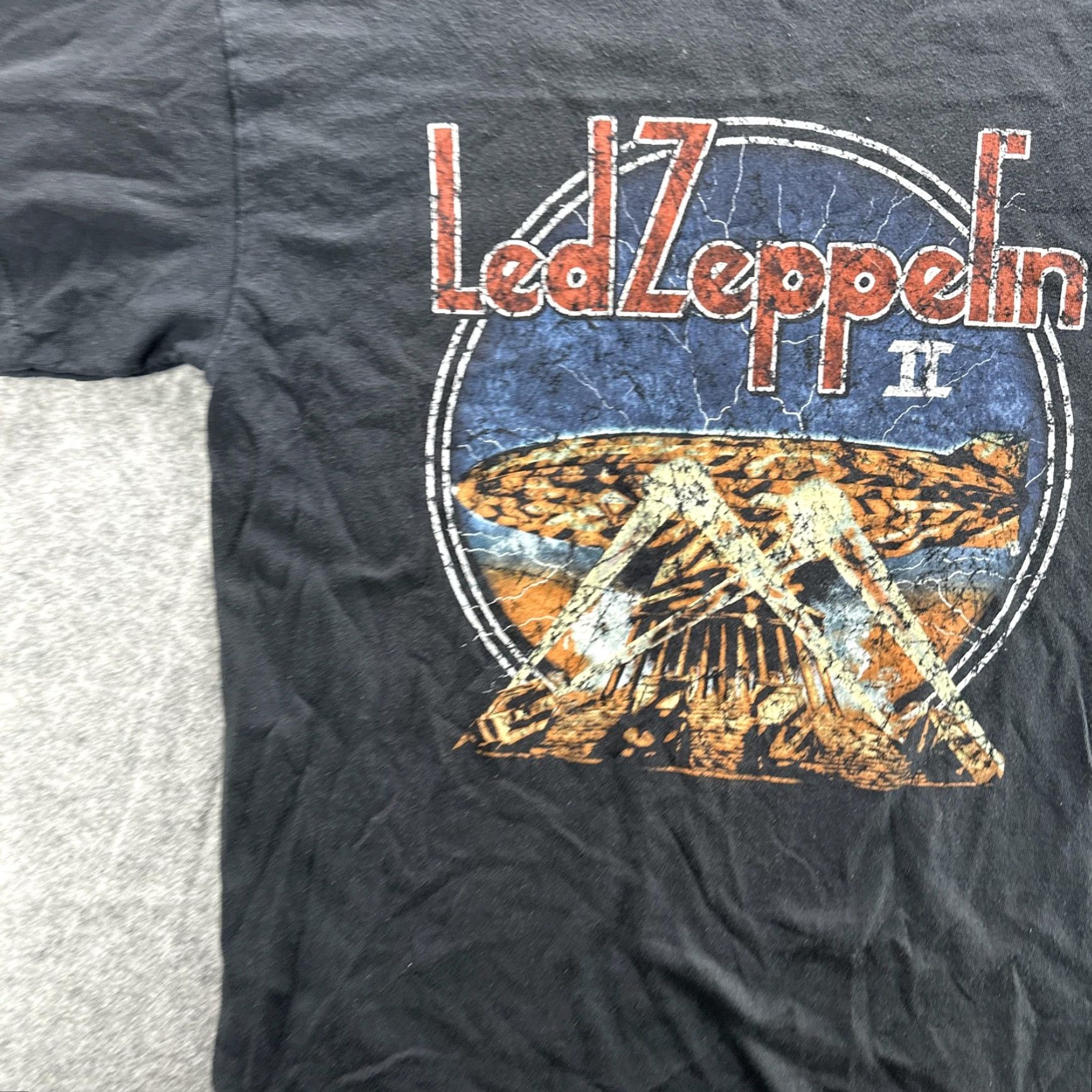 Vintage Led Zeppelin Shirt Medium Black Rock Band Graphic Album Tee Mens Size US M / EU 48-50 / 2 - 5 Thumbnail