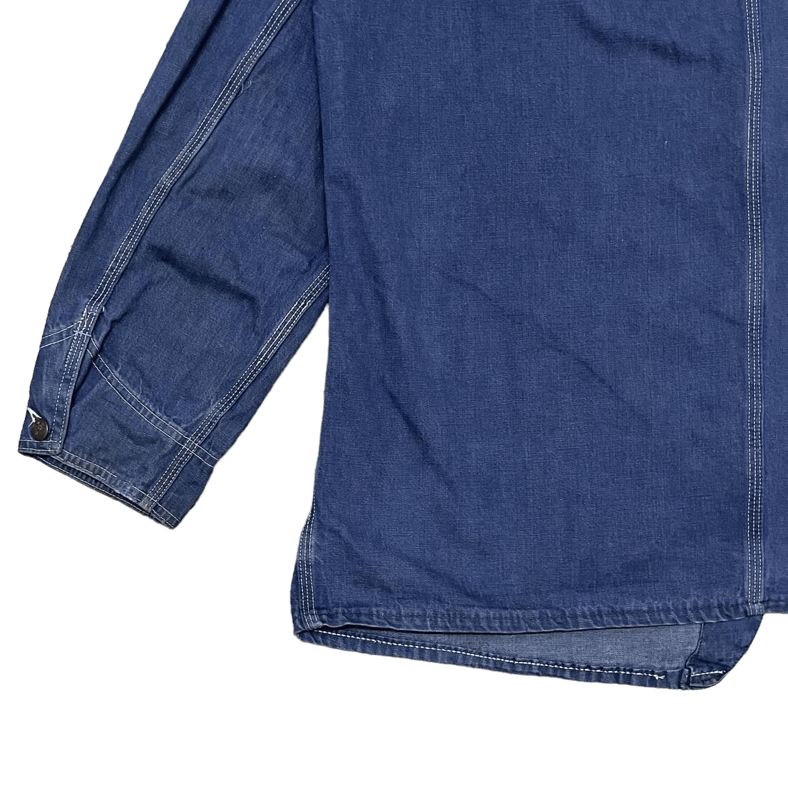 Sears True Vintage 50s 60s Sears Vat Dyed Denim Chore Work Jacket Size US L / EU 52-54 / 3 - 13 Thumbnail