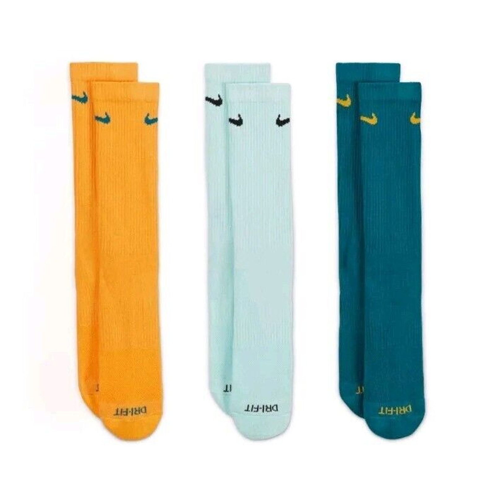 Nike Nike Dri Fit crew socks 3pk sport socks size L Multicolor Size ONE SIZE - 1 Thumbnail