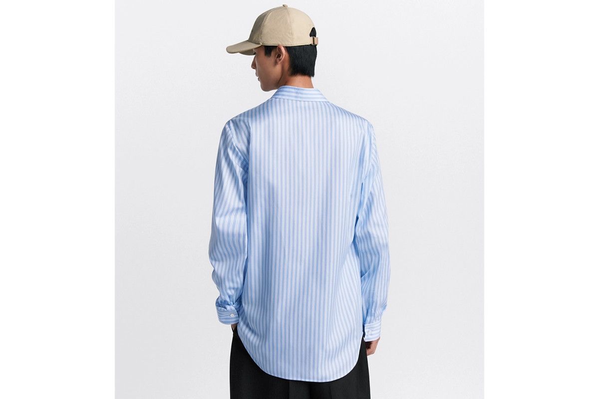 Dior o1bcso1str0226 Shirt with Ties in Blue Size US L / EU 52-54 / 3 - 5 Thumbnail