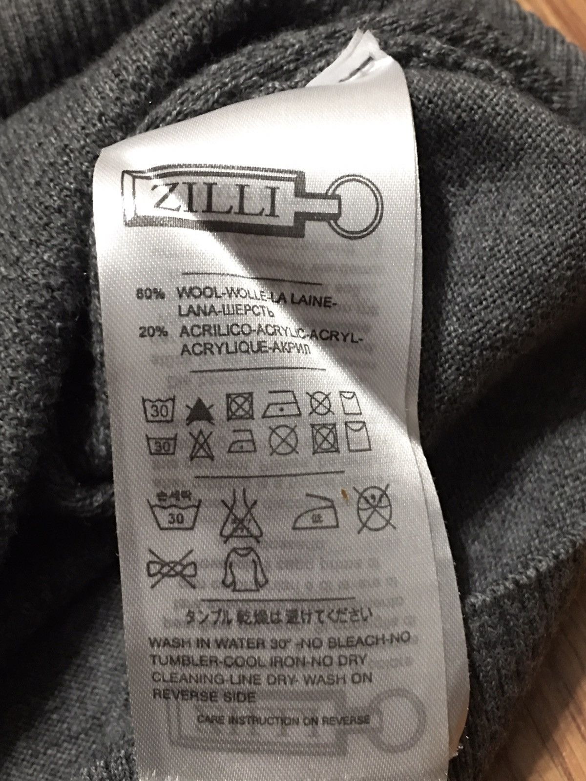 Zilli ZILLI Wool Zip Cardigan Mens Grey Sweater Size M Size US M / EU 48-50 / 2 - 8 Thumbnail