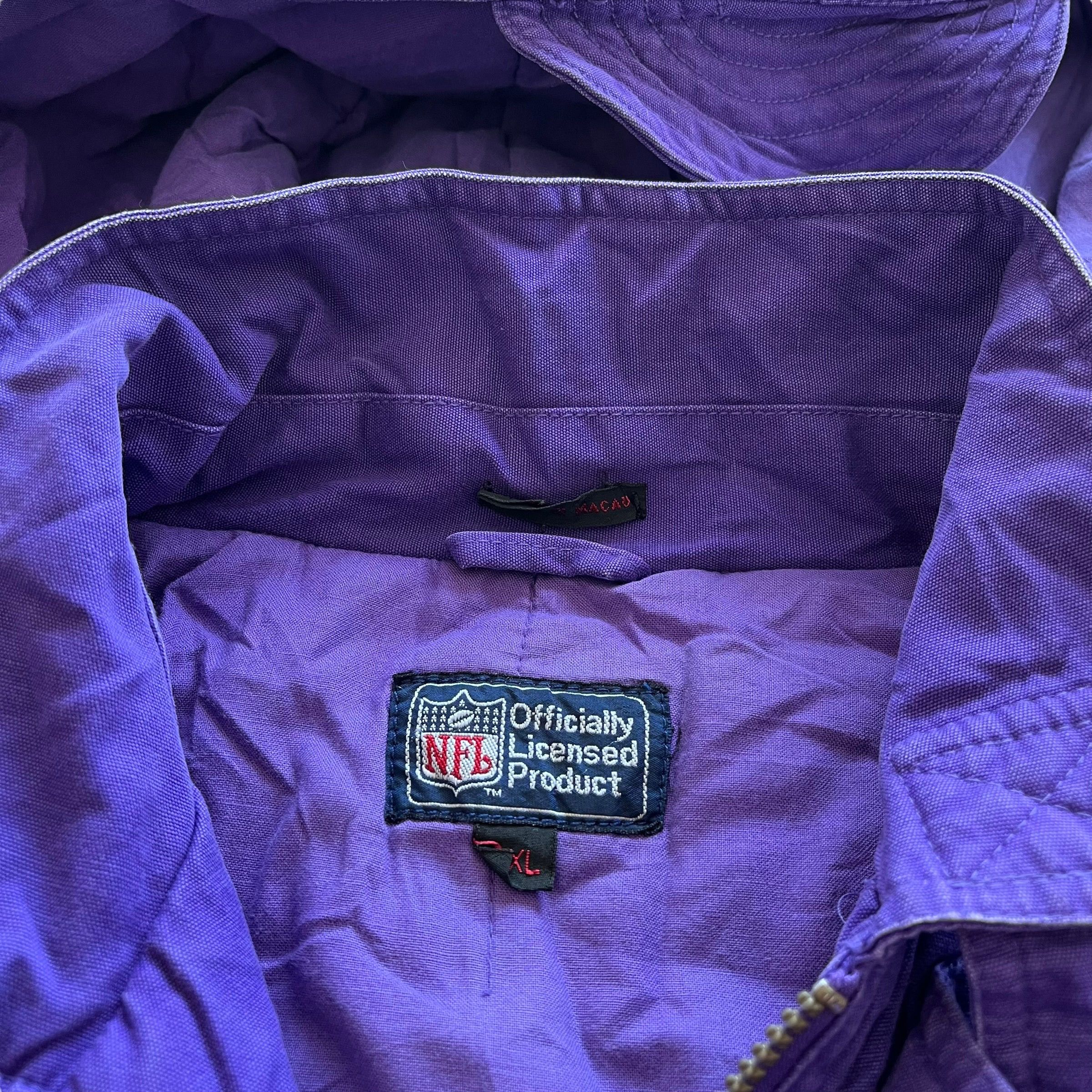 NFL Vintage 90s Minnesota Vikings NFL Members Club Stadium Coat Size US XL / EU 56 / 4 - 4 Thumbnail