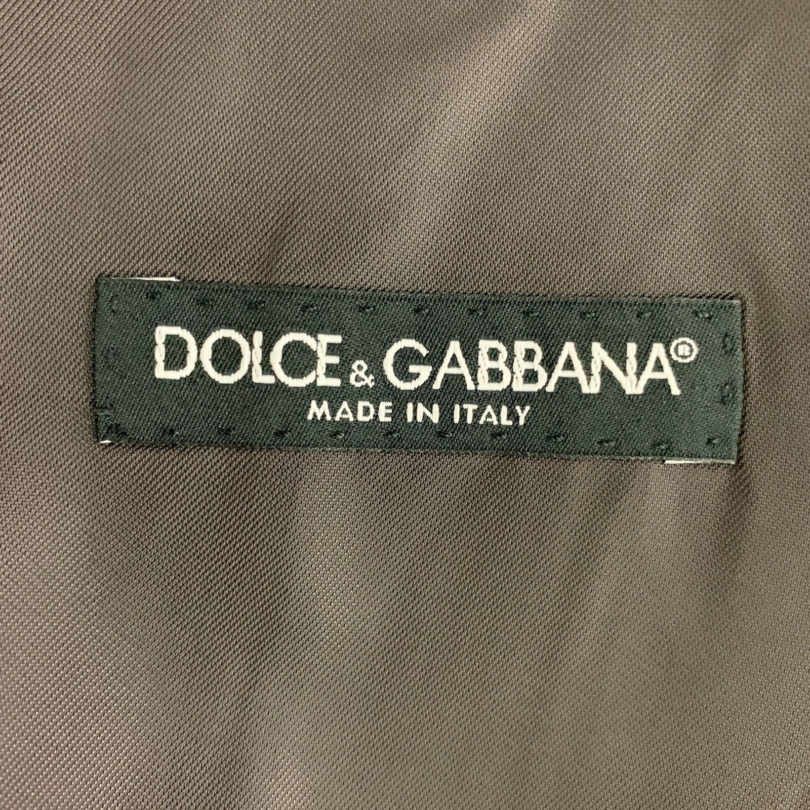 Dolce & Gabbana DOLCE & GABBANA Size 46 Solid Wool Buttoned Mauve Vest Size 46R - 4 Thumbnail