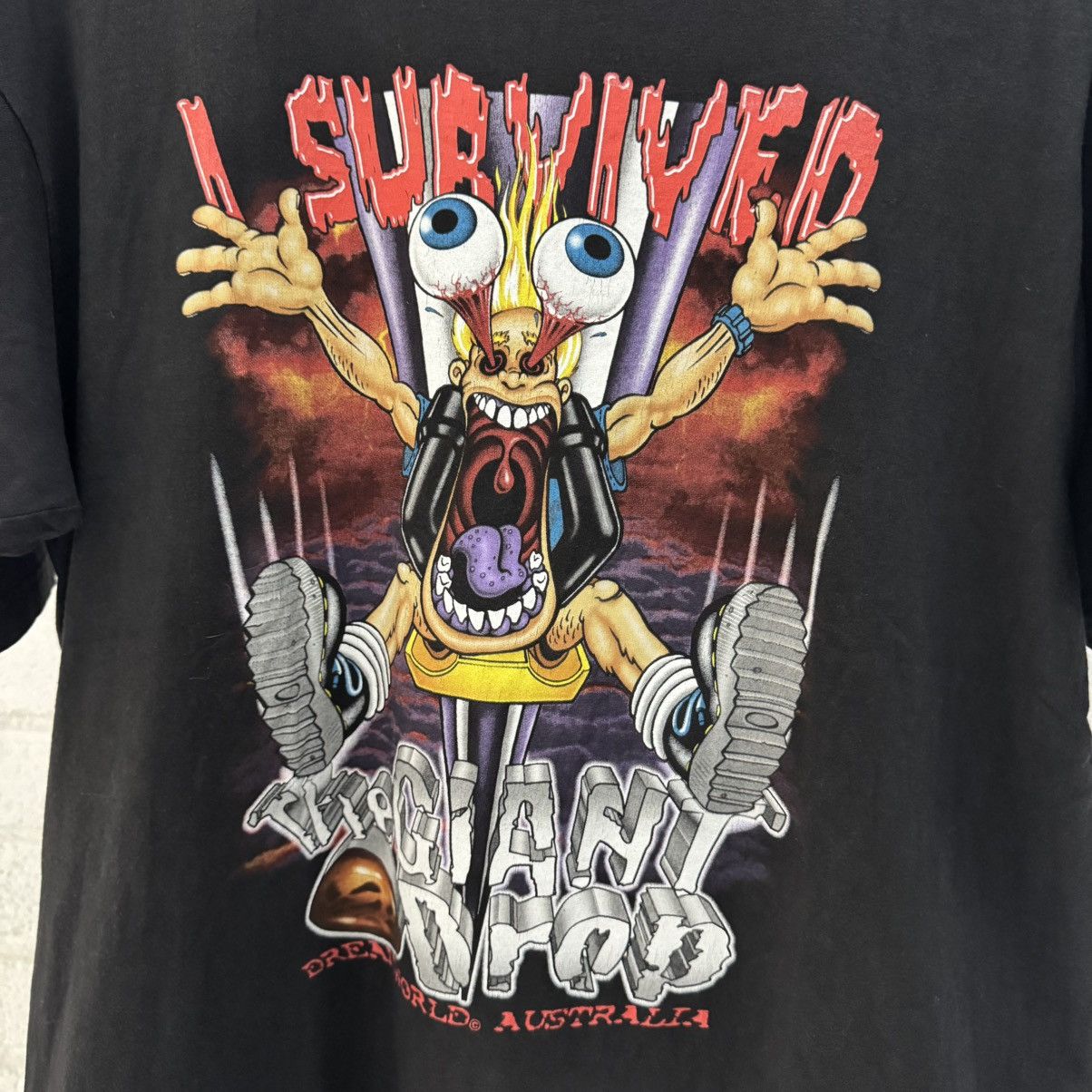Vintage Australia Dreamworld The Giant Drop Tee Size US L / EU 52-54 / 3 - 3 Thumbnail