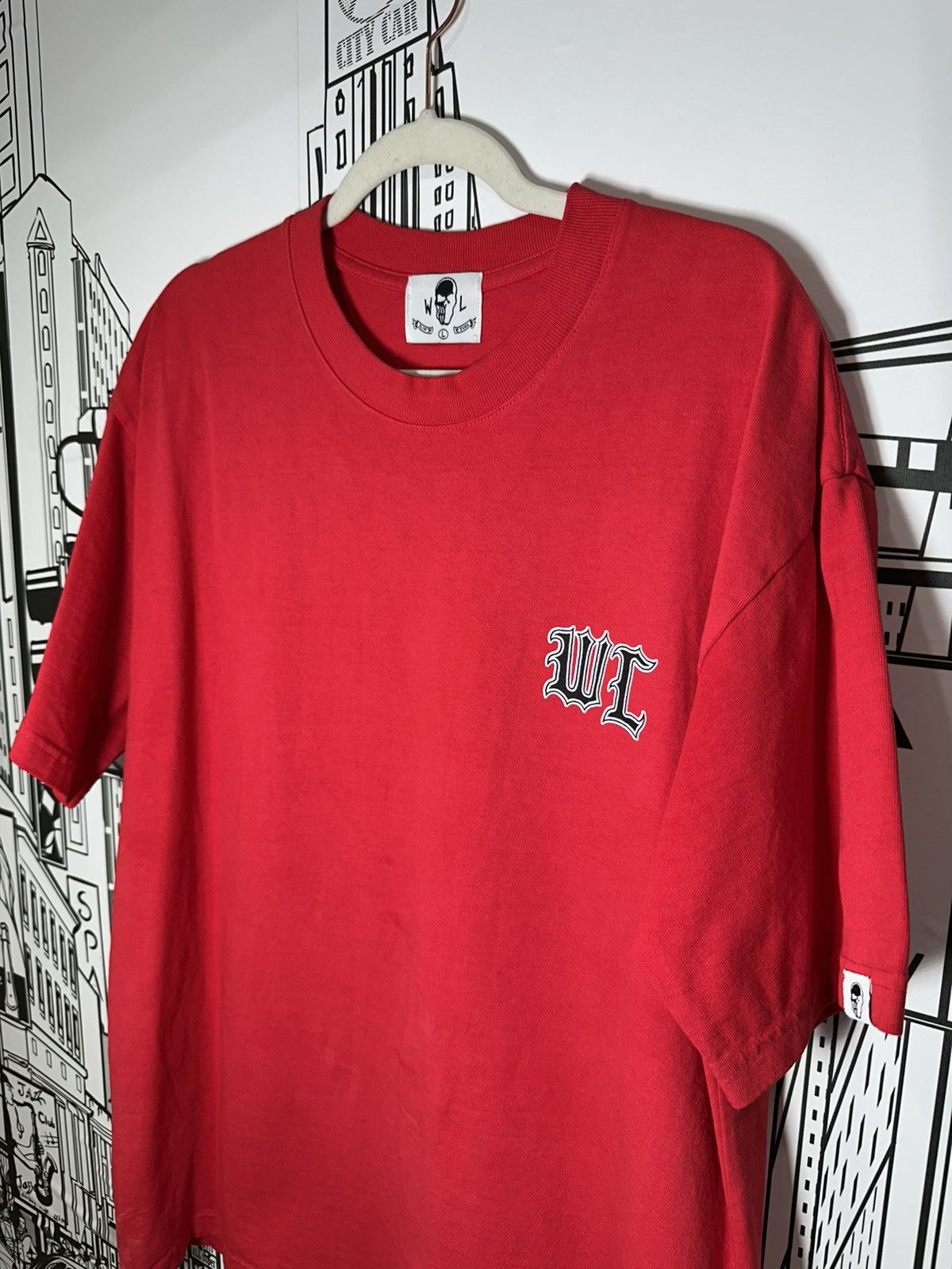 Warren Lotas Warren Lotas WL Crest Tee Large Red Size US L / EU 52-54 / 3 - 3 Thumbnail