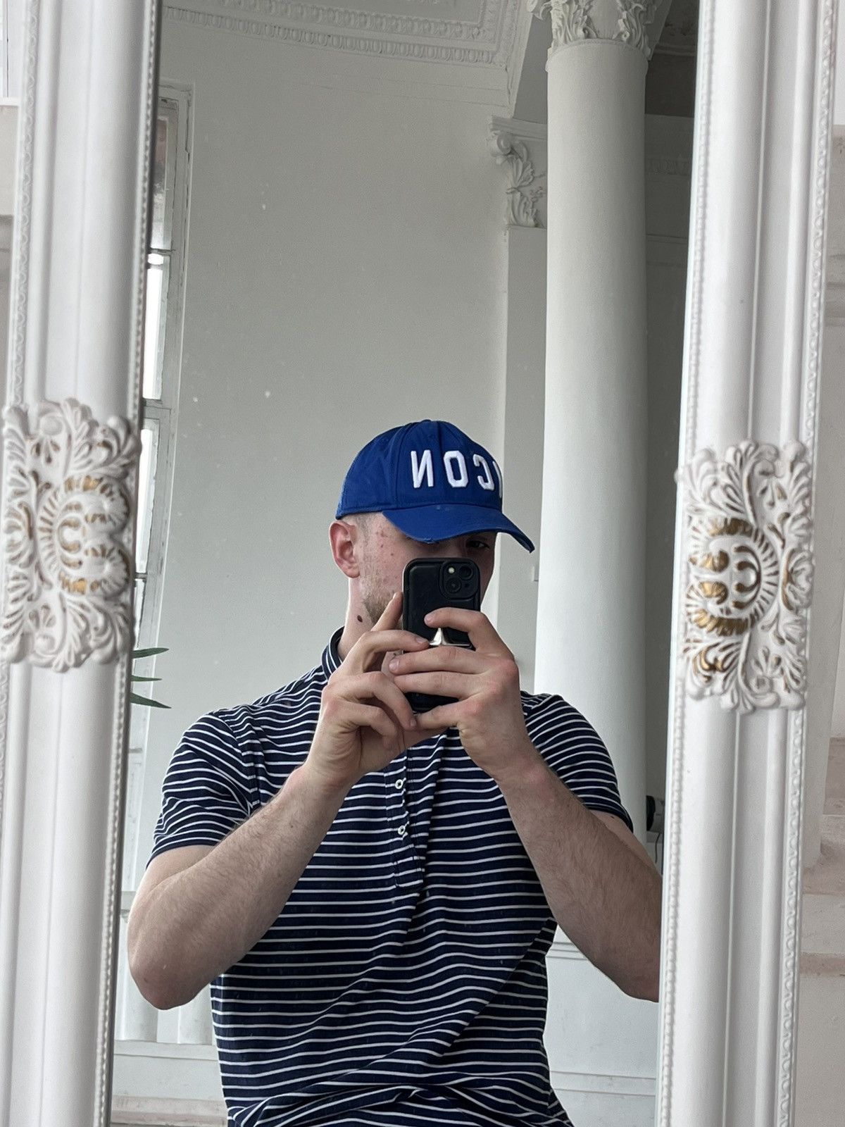 Dsquared2 Vintage Dsquared2 Icon Blue Distressed Cap Big Logo Y2K Size ONE SIZE - 2 Thumbnail