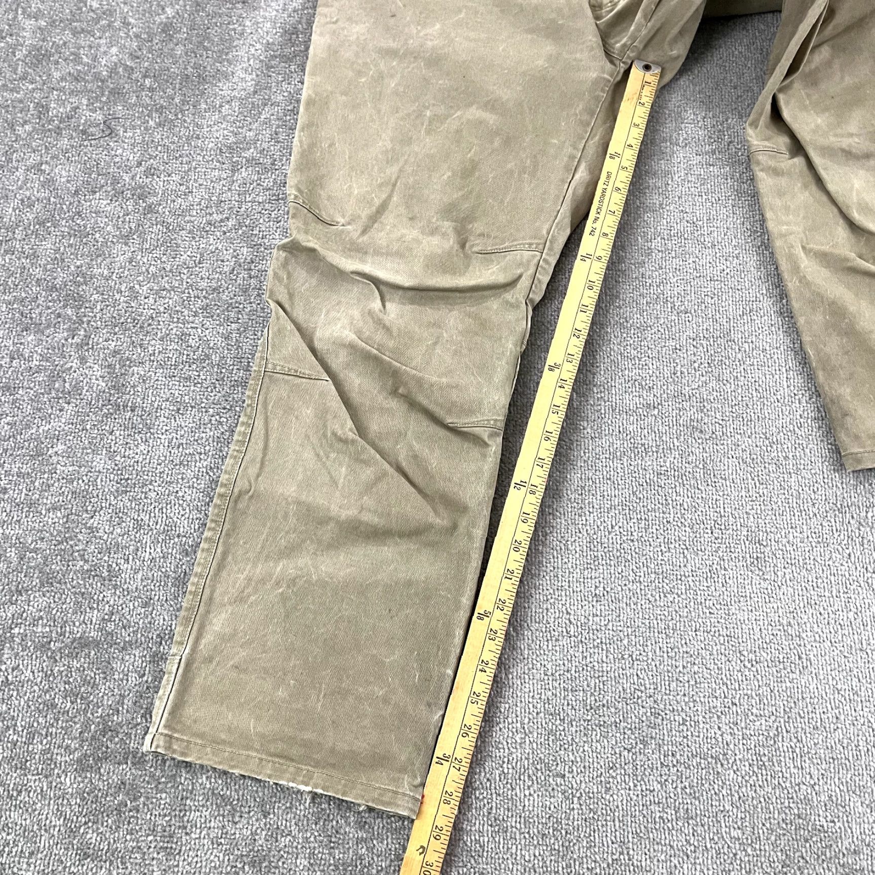 Vintage KUHL Rydr Pants Mens 36x30 Brown Hiking Outdoor Workwear Casual Flat Front Cotton Size US 36 / EU 52 - 6 Thumbnail