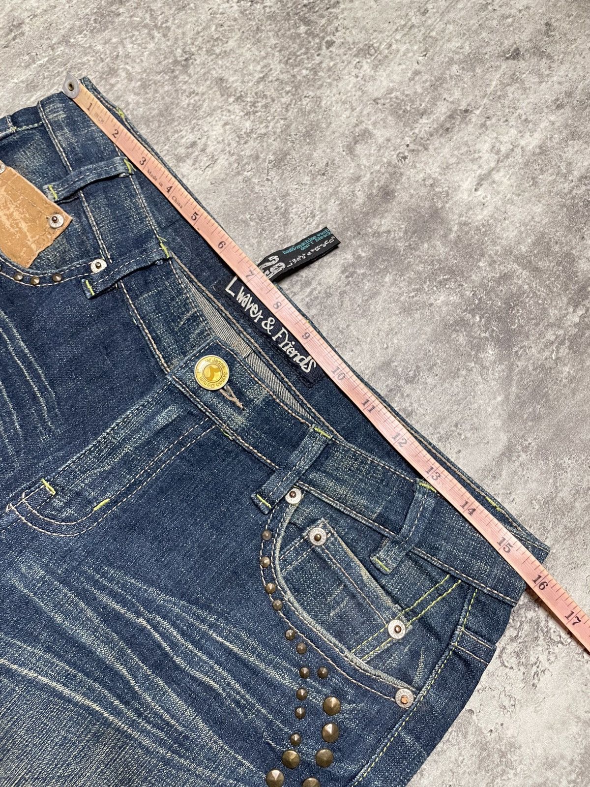 If Six Was Nine × Japanese Brand × Le Grande Bleu (L.G.B.) Japanese Flare Studded Jeans L. Waver KmRii lgb Style Size US 30 / EU 46 - 14 Thumbnail