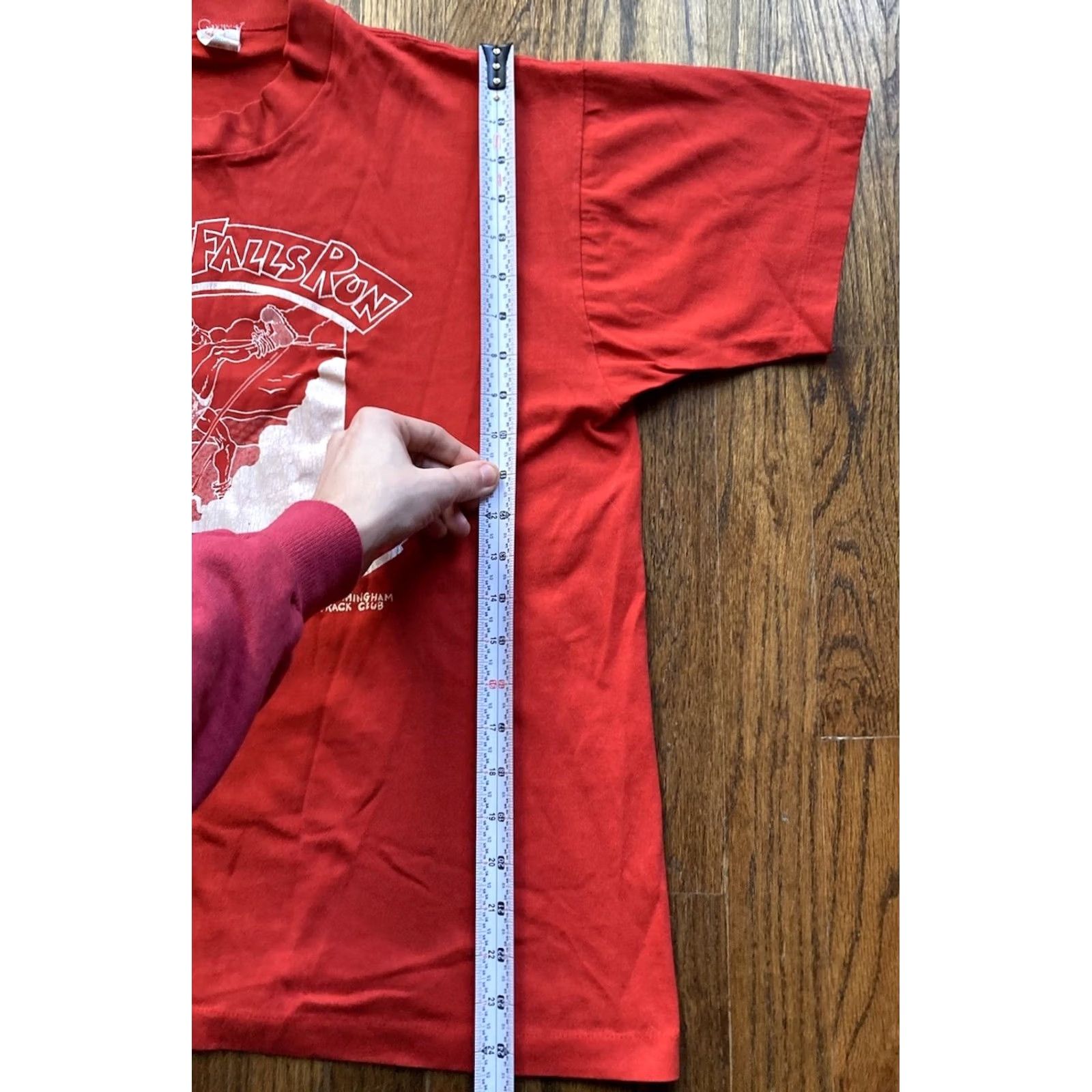 TEE JAYS VINTAGE 80s Teejays T-Shirt Birmingham AL Marathon Red Oak Mountain XL Short Sleeve Men Red 80s USA Size US XL / EU 56 / 4 - 7 Thumbnail