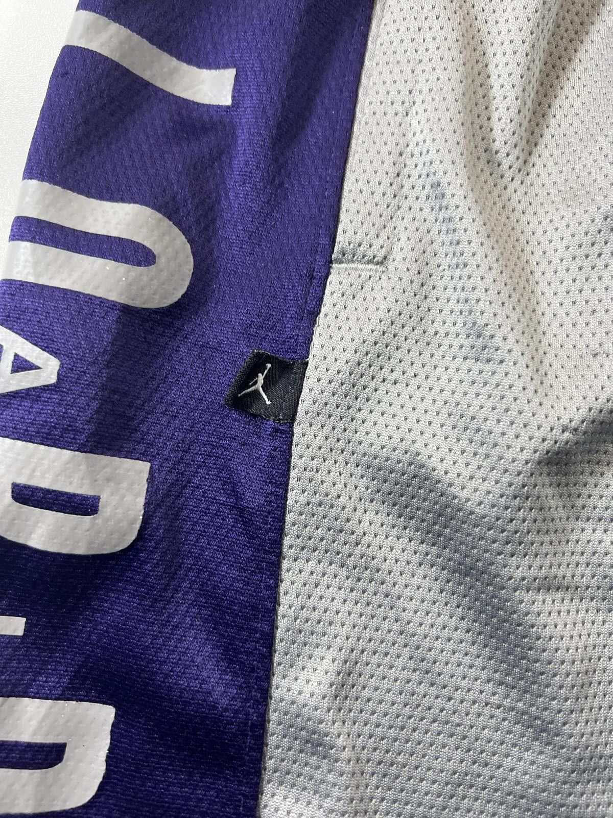 Jordan Brand Jordan Men's Basketball Shorts Grey and Purple Size US 32 / EU 48 - 4 Thumbnail