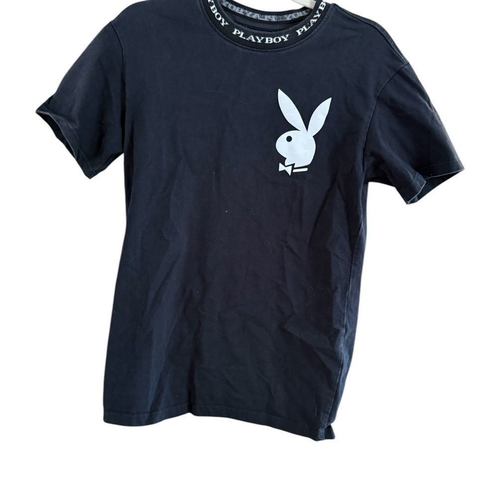 Pacsun PacSun Black Short Sleeve Tee with Playboy Logo Size US S / EU 44-46 / 1 - 8 Thumbnail