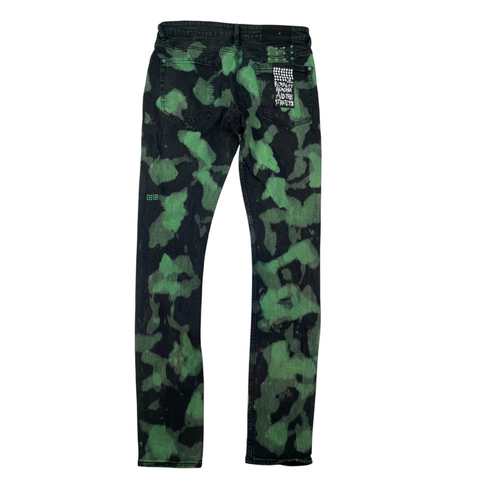 Ksubi Ksubi Black Green Tye Dye Jeans Size US 34 / EU 50 - 2 Thumbnail