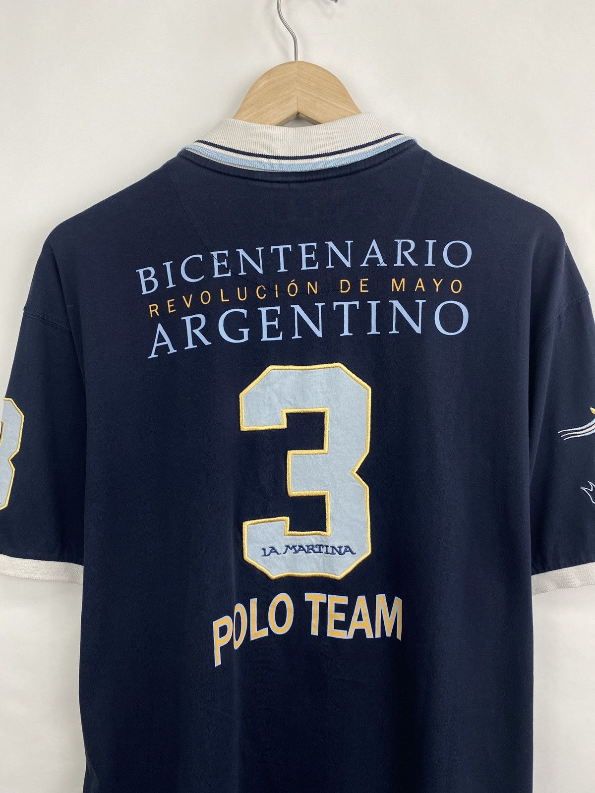 La Martina 🇦🇷 Vintage 90s La Martina Argentina T-Shirt Y2K Rare Retro Size US XXL / EU 58 / 5 - 11 Thumbnail