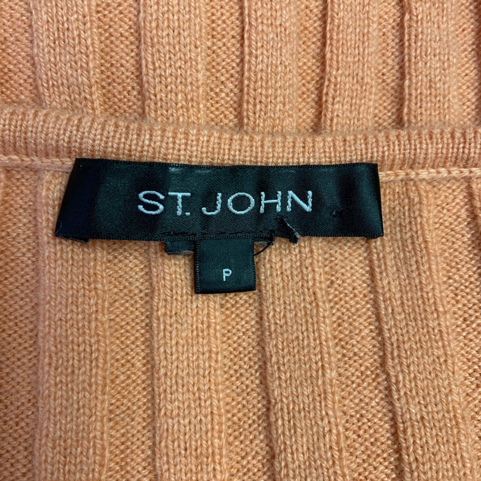 Other ST. JOHN Size S Orange Ribbed Sleeveless Casual Top Size S / US 4 / IT 40 - 5 Thumbnail
