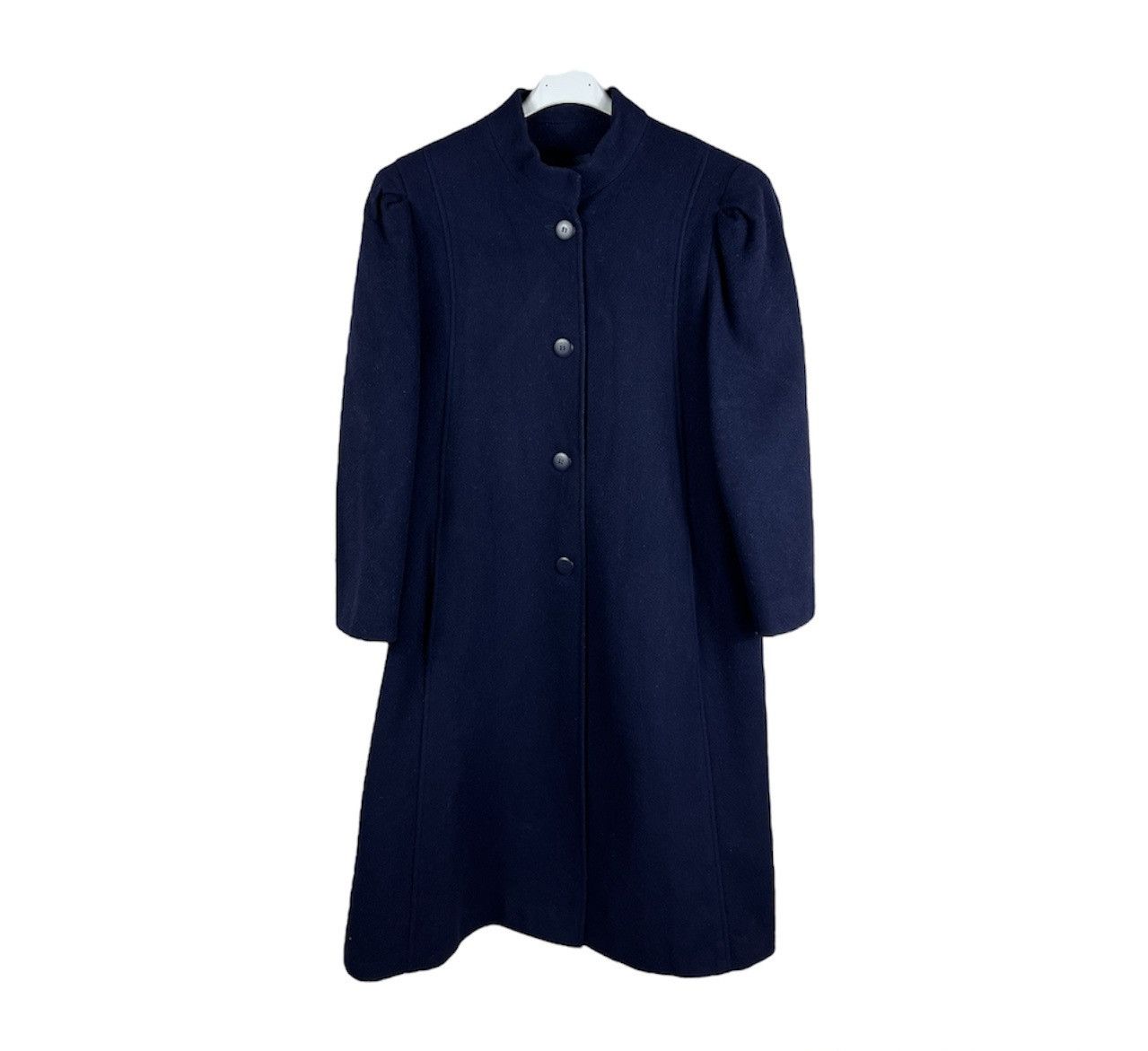 Carven Vintage Carven pour ADP France wool navy archive long coat Size S / US 4 / IT 40 - 1 Thumbnail