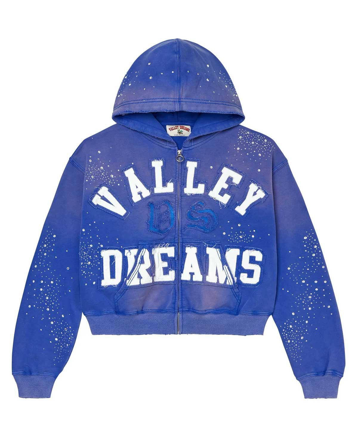 Streetwear × Vale × Vintage Vale hoodie zip up vale athelics navy