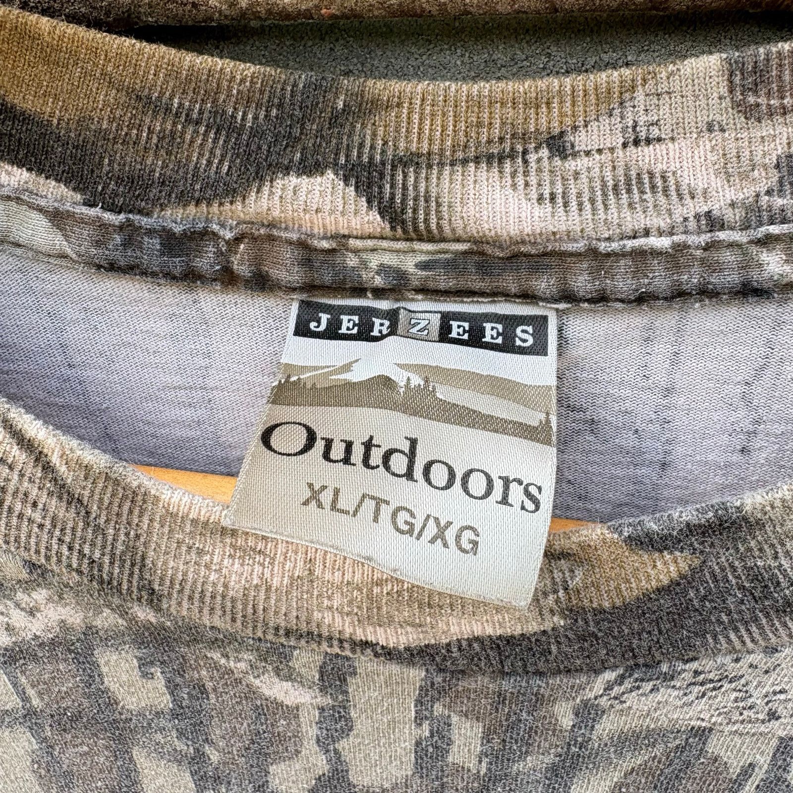 Jerzees Essential Vintage 90s Camo Jerzees Long Sleeve XL Size US XL / EU 56 / 4 - 2 Thumbnail