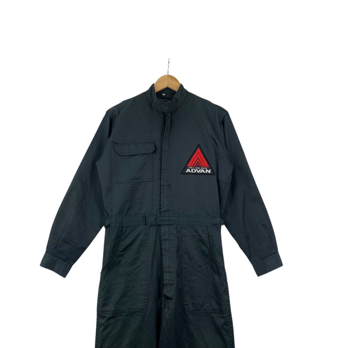 Vintage Vintage ADVAN RACING TEAM Mechanic Engineer Jumpsuits Wear Size US 34 / EU 50 - 2 Thumbnail