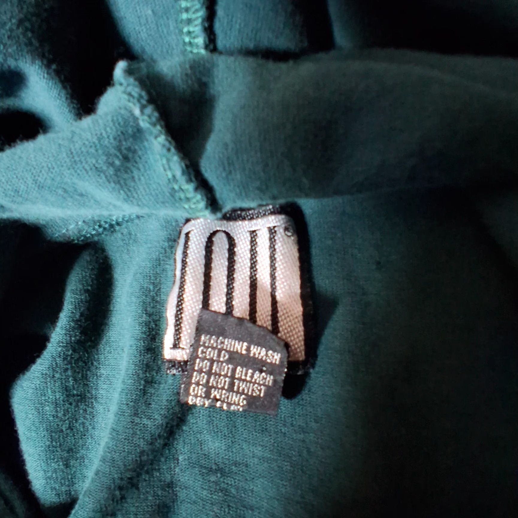 Altea VINTAGE IOU Shirt T-Shirt Men M Teal Purple Embroidered Hooded 1990s Retro Streetwear Size US M / EU 48-50 / 2 - 5 Thumbnail