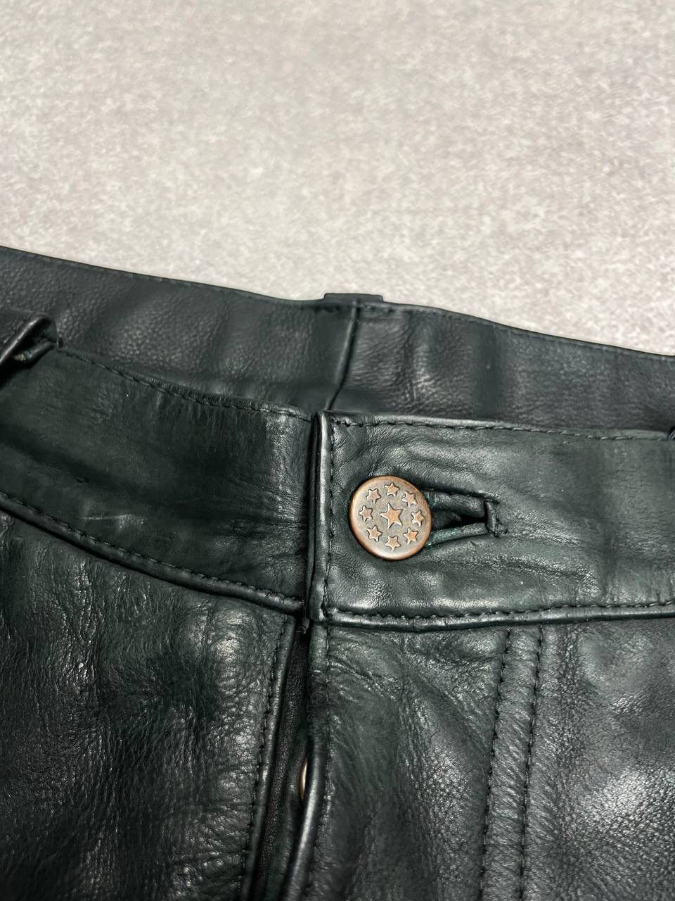 Genuine Leather Vintage Genuine Leather Moto Black Pants Y2K 34 Size US 34 / EU 50 - 5 Thumbnail