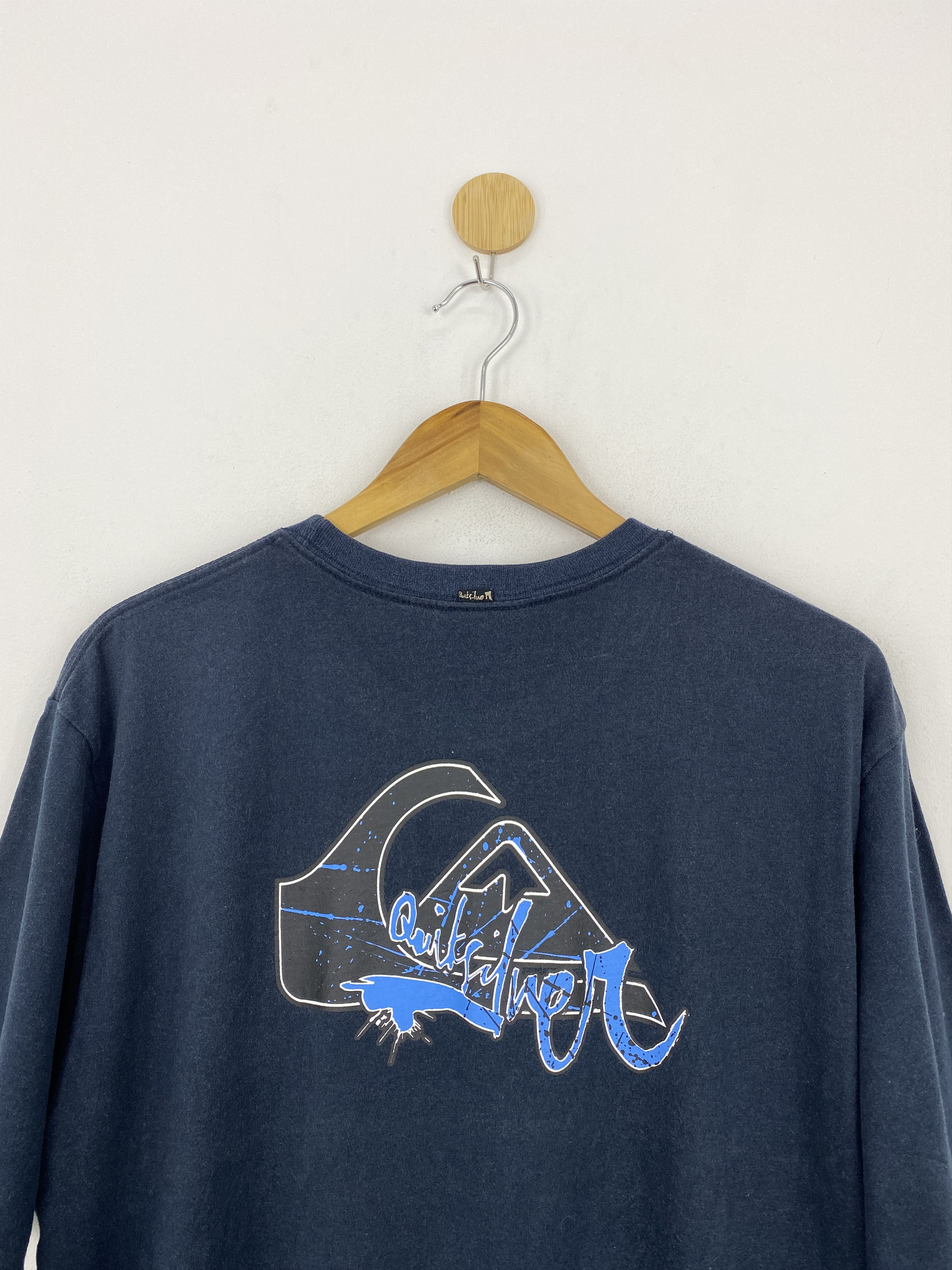 Quiksilver × Vintage Vintage 90s Quiksilver Surfing Crewneck T-Shirt TA0511 Size US M / EU 48-50 / 2 - 4 Thumbnail