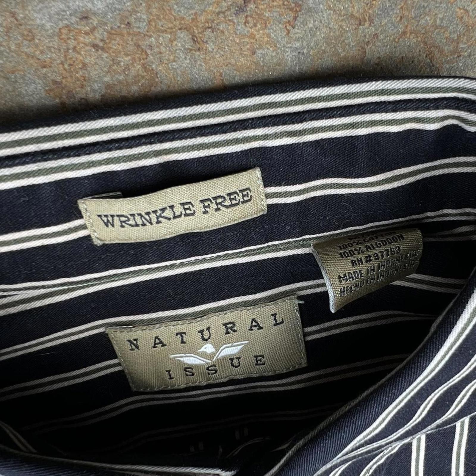 Vintage Neo-Vintage 90s Vertical Varied Stripe Button Down Shirt Size US M / EU 48-50 / 2 - 3 Thumbnail