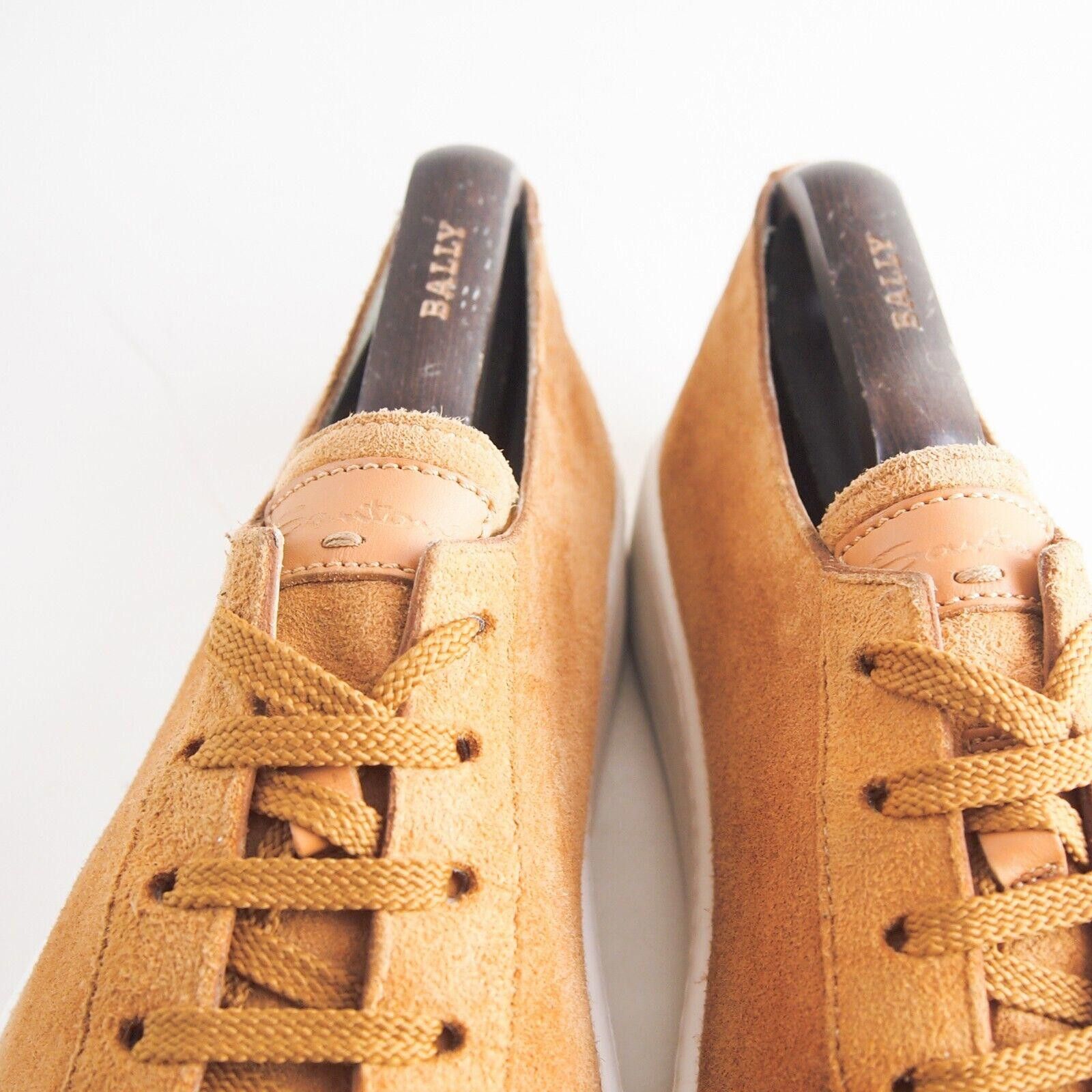 Santoni Santoni Low Top Sneakers Orange Suede Size US 11 EU 44 Size US 11 / EU 44 - 4 Thumbnail