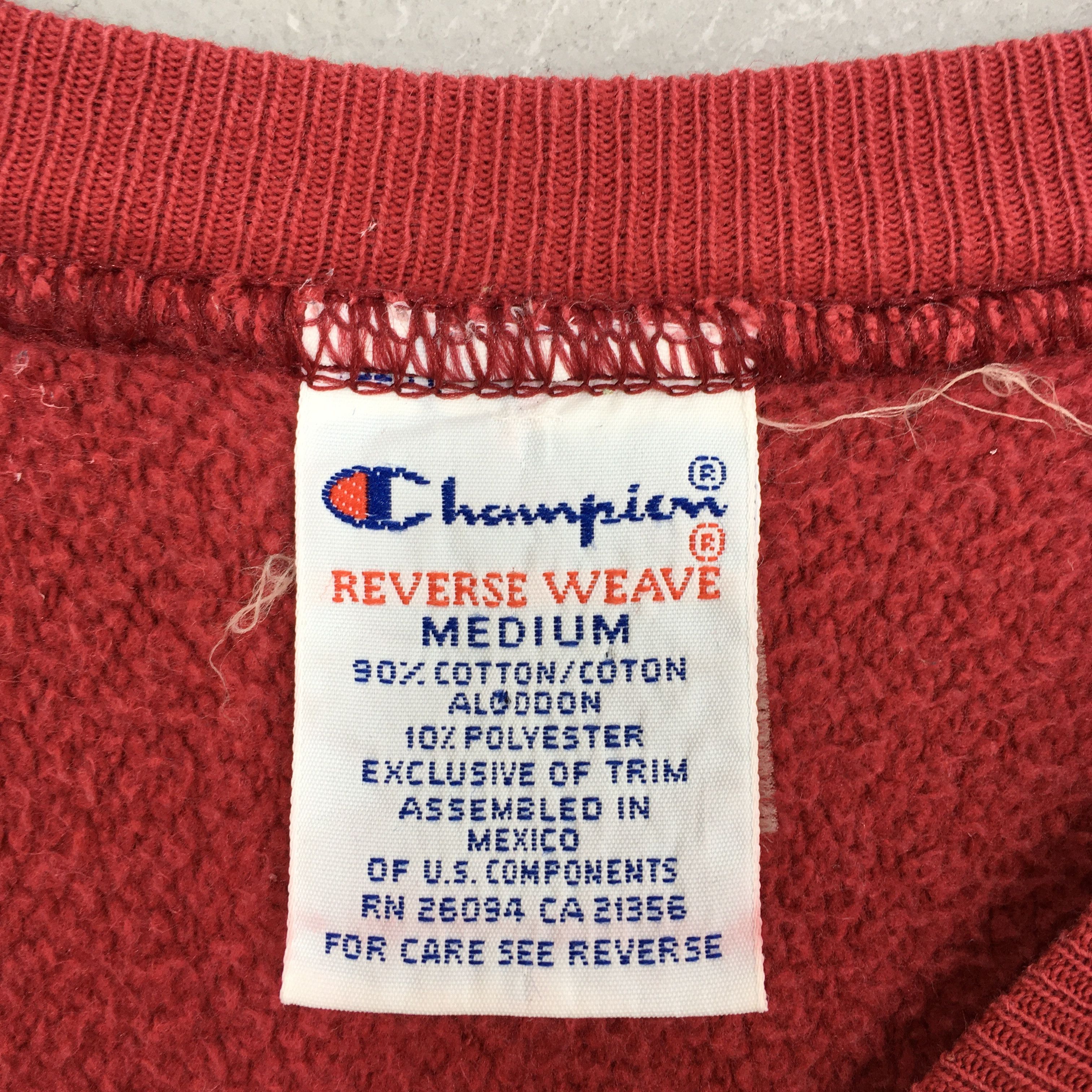 Champion × Vintage Vintage Champion Reverse Weave Red Sweatshirt Medium Size US M / EU 48-50 / 2 - 4 Thumbnail