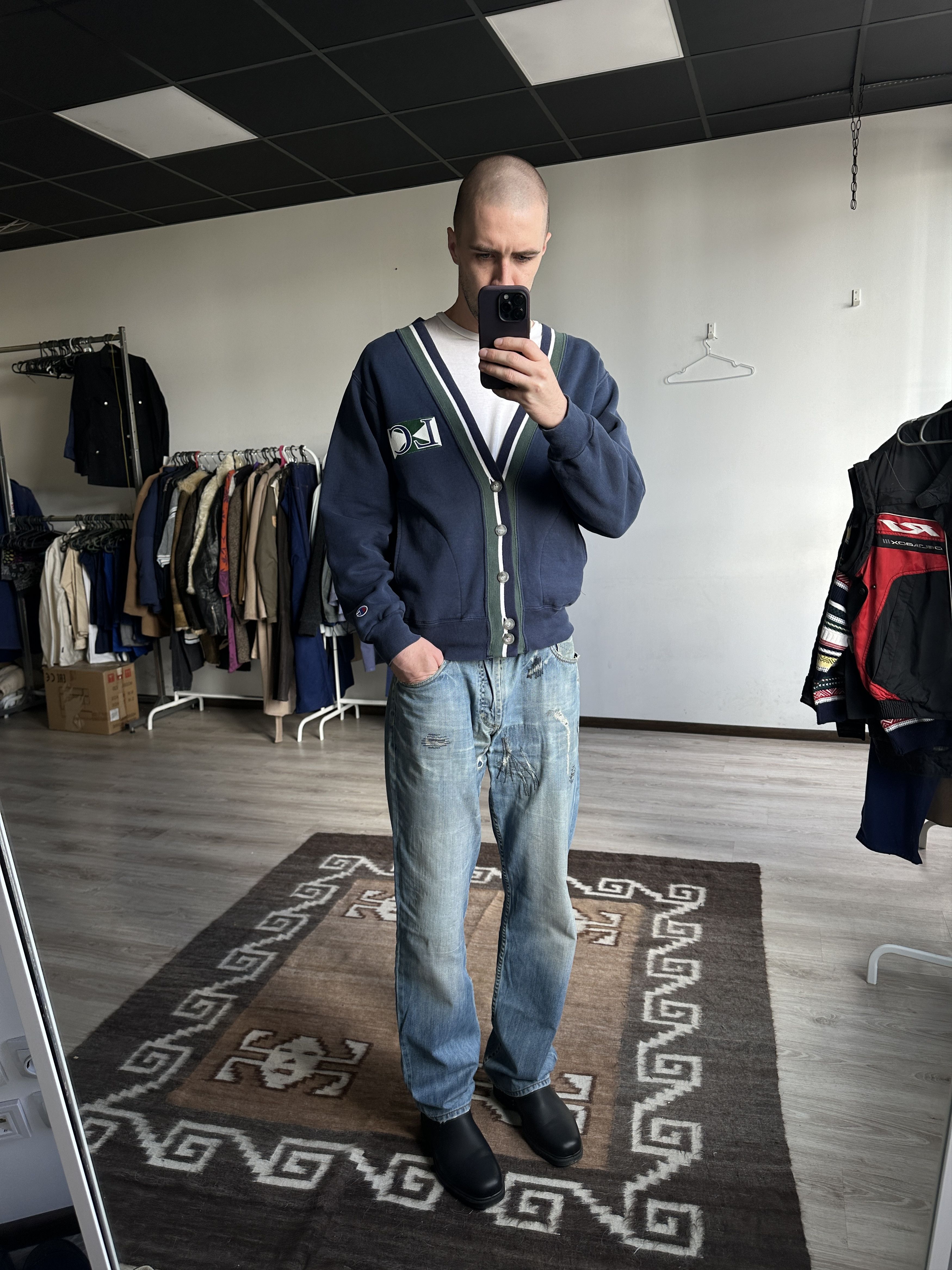 Champion Champion 80s USA Made University Cardigan 7866AC Size US M / EU 48-50 / 2 - 2 Thumbnail