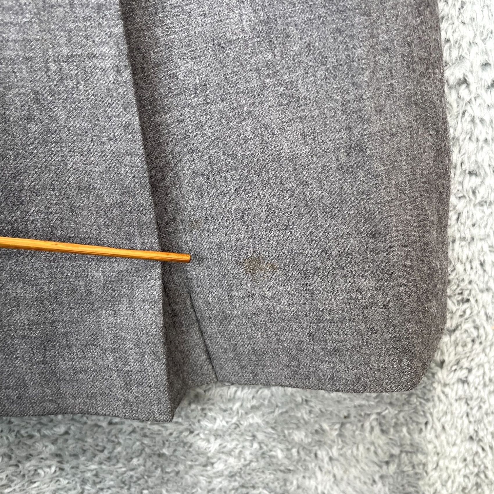 Banana Republic Banana Republic Womens 0 Gray A Line Stretch Wool Blend Pleated Side Zip Size 25" / US 0 / IT 36 - 8 Thumbnail