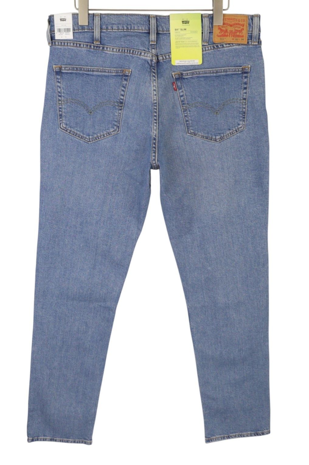Levi's 511 W38/L34 Slim Stretch Zip Faded Blue Jeans 87092 Size US 38 / EU 54 - 2 Thumbnail